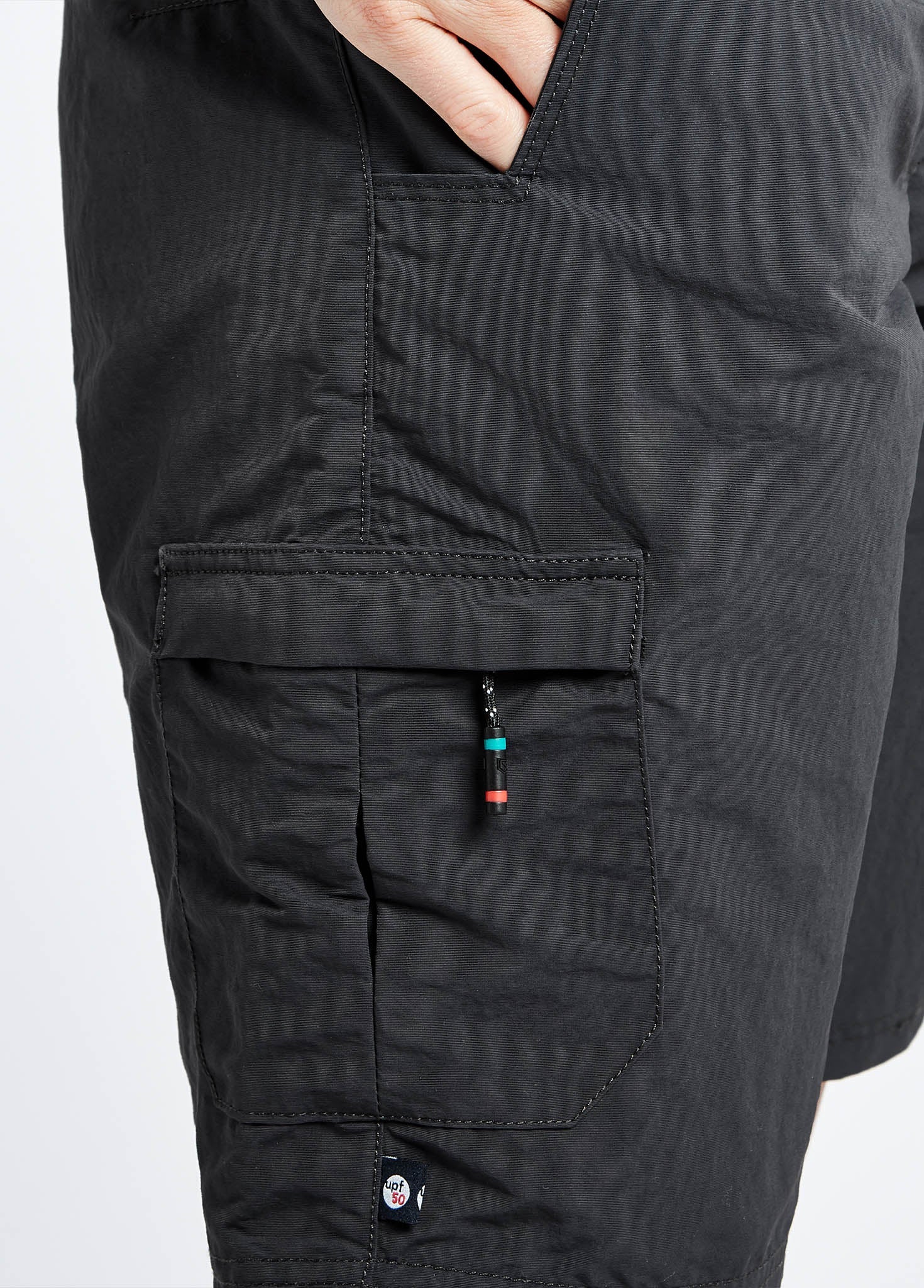 Minorca Womens Crew Shorts - Graphite - Image 7