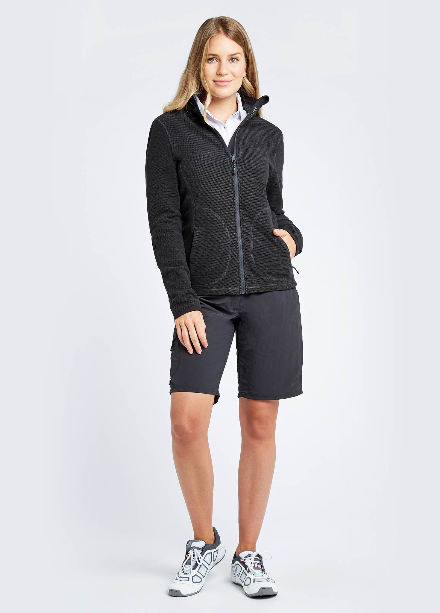 Sicily Women's Full-zip fleece - Graphite - Image 2