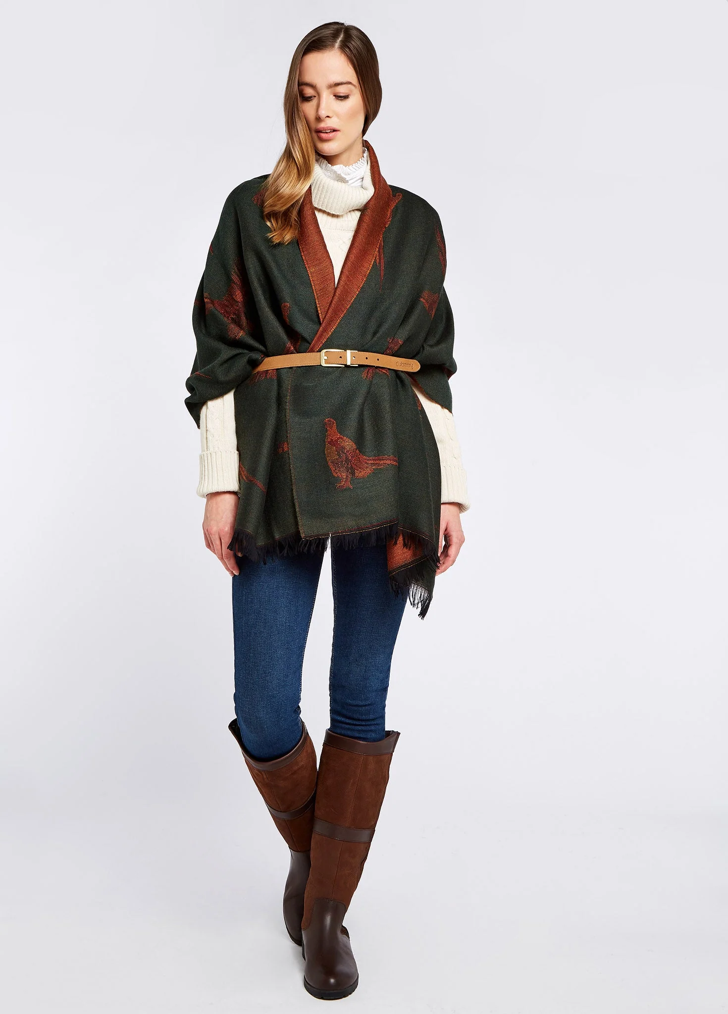 Birchdale Wool Stole - Ivy - Image 2