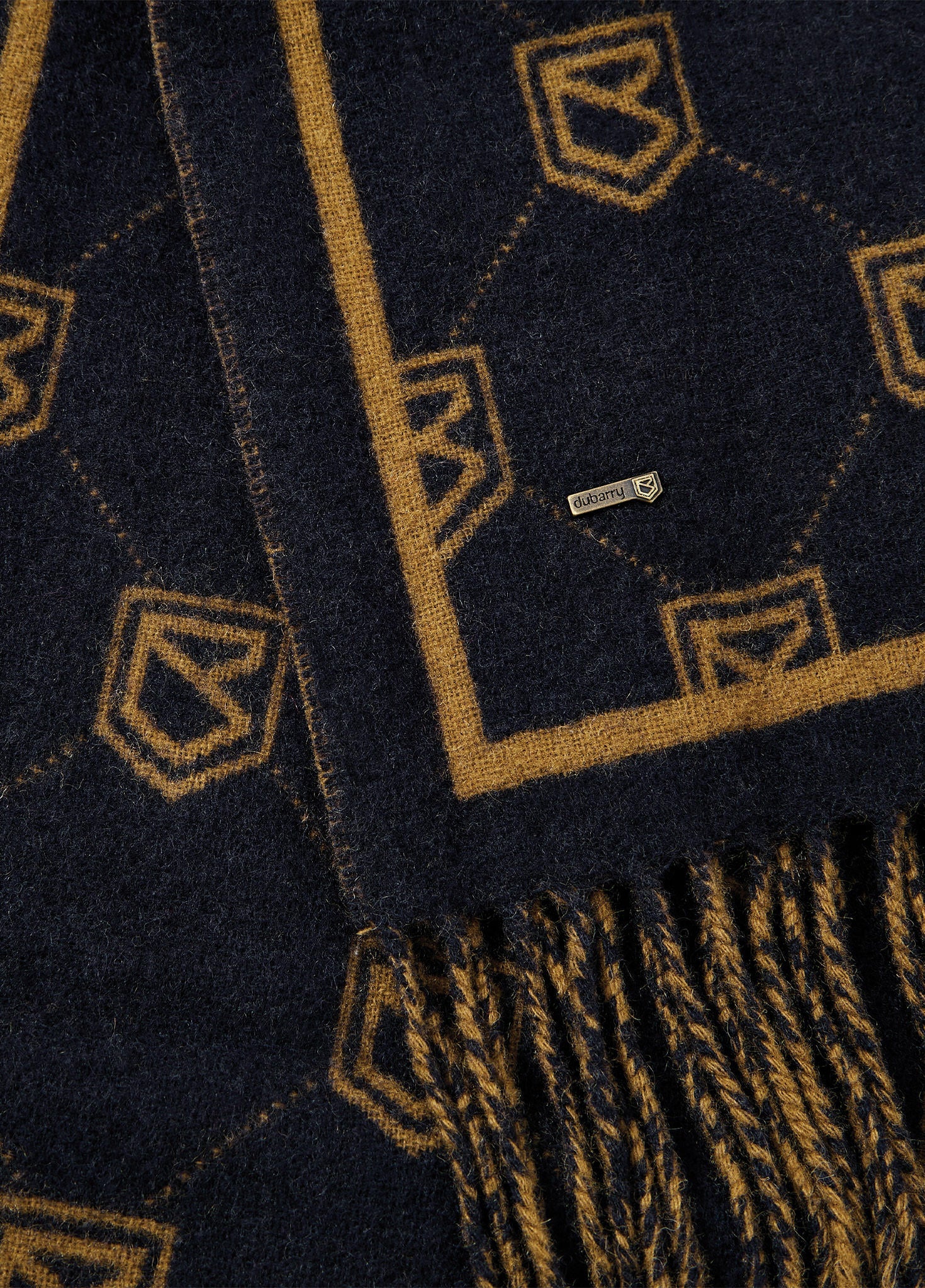 Templehouse Ladies Wool Scarf - Navy - Image 2