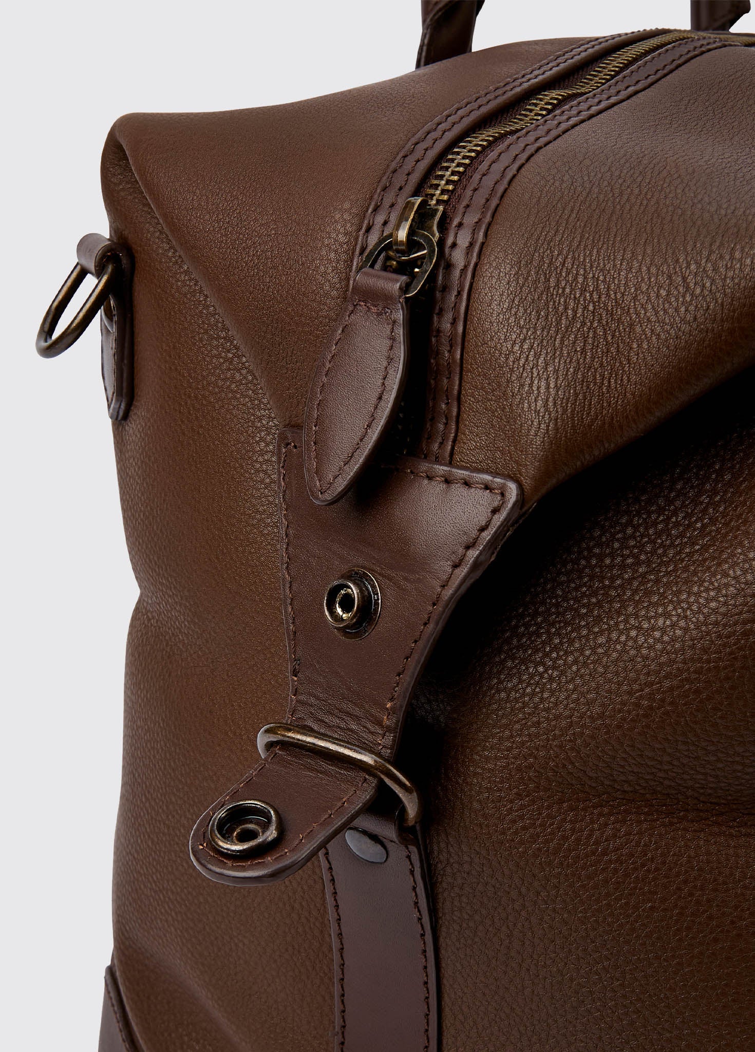 Tollymore  Leather Holdall - Walnut - Image 4