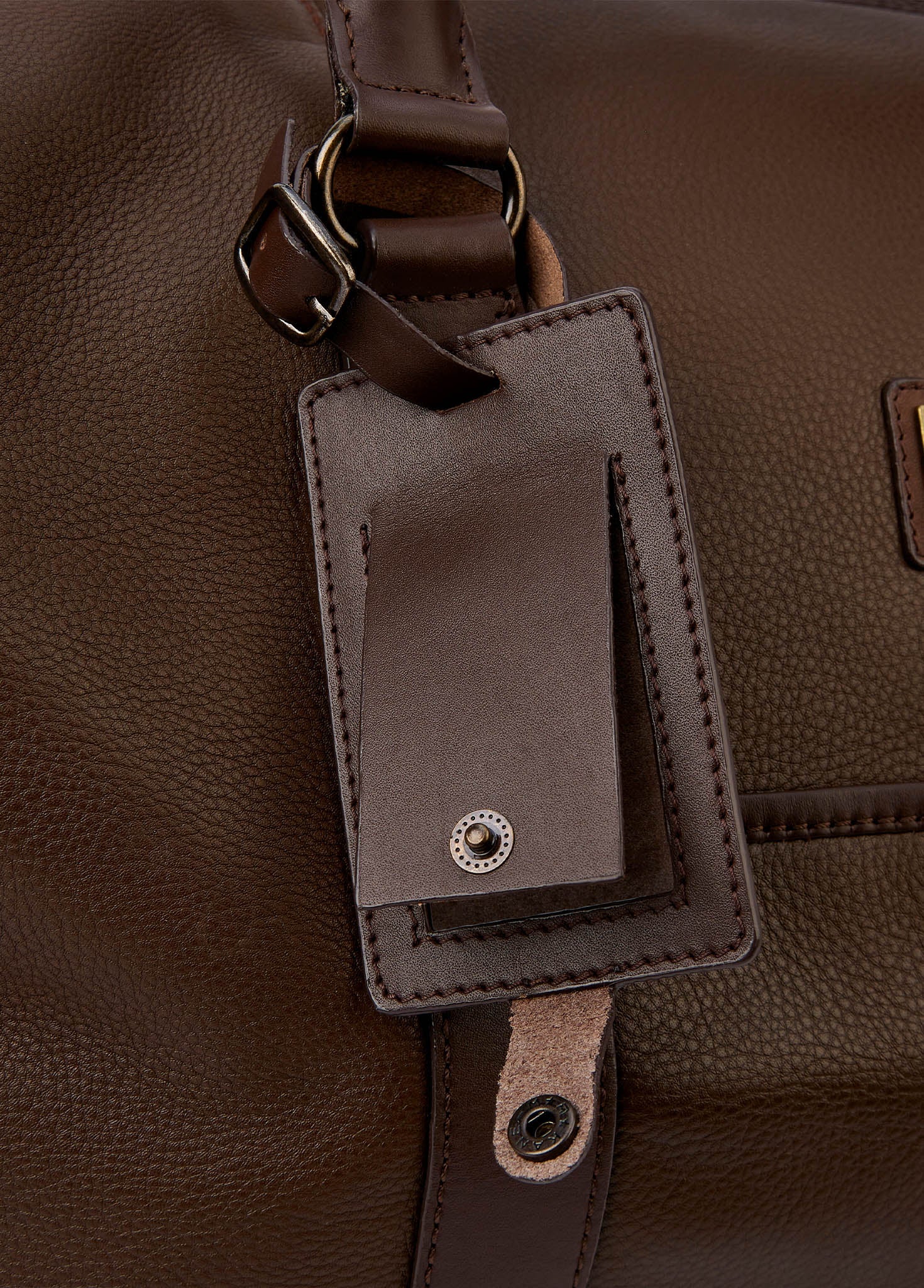 Tollymore  Leather Holdall - Walnut - Image 5