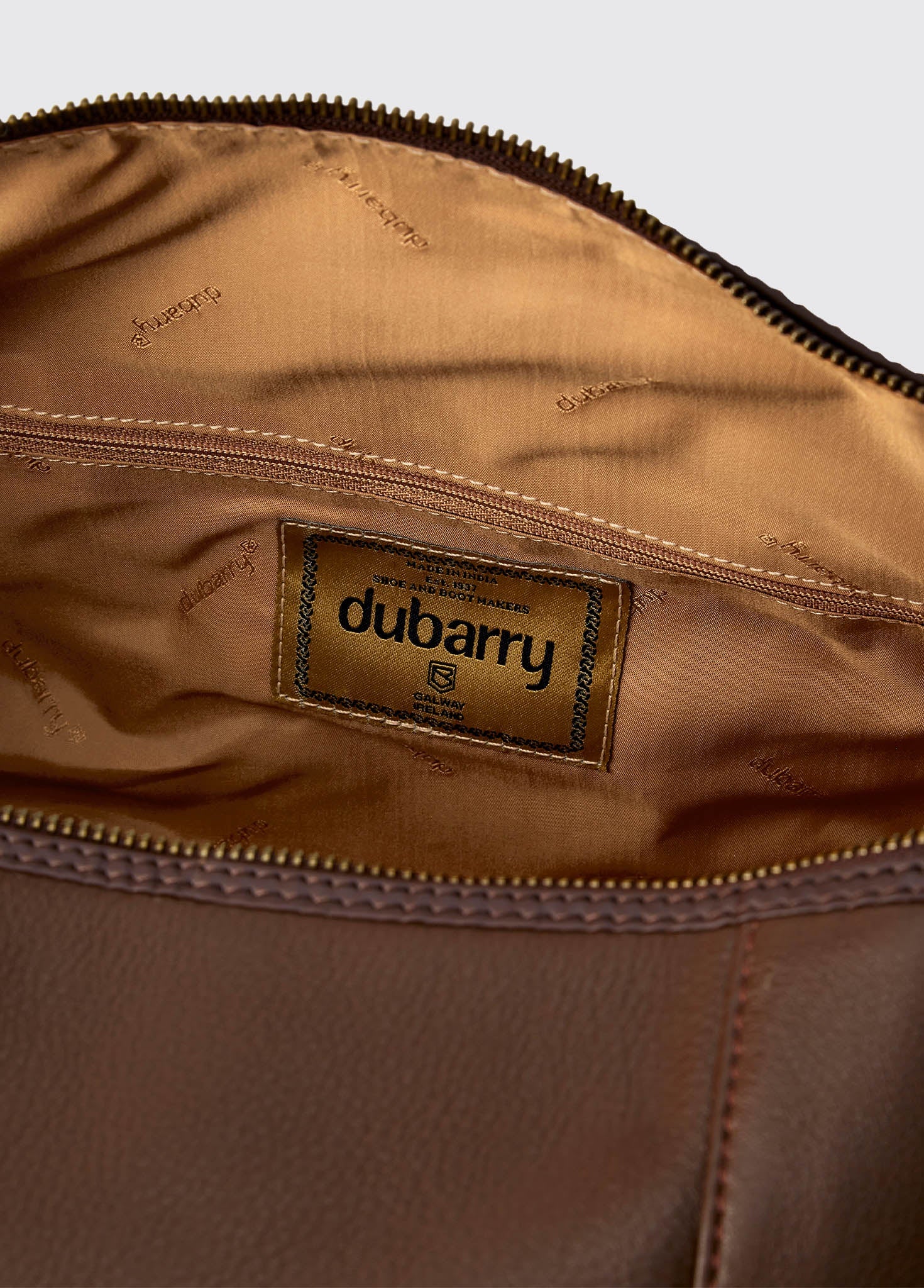 Tollymore  Leather Holdall - Walnut - Image 6