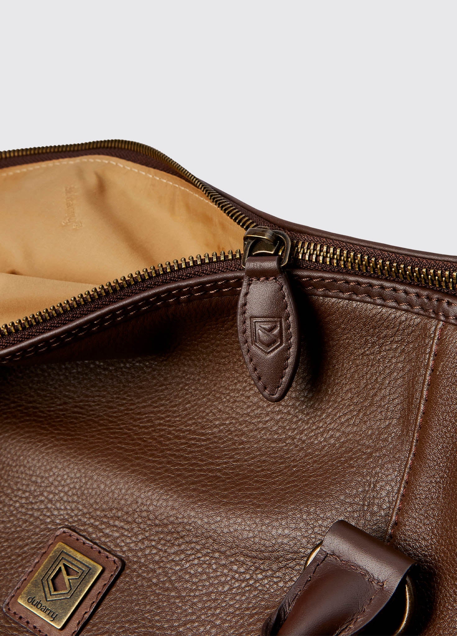 Tollymore  Leather Holdall - Walnut - Image 7
