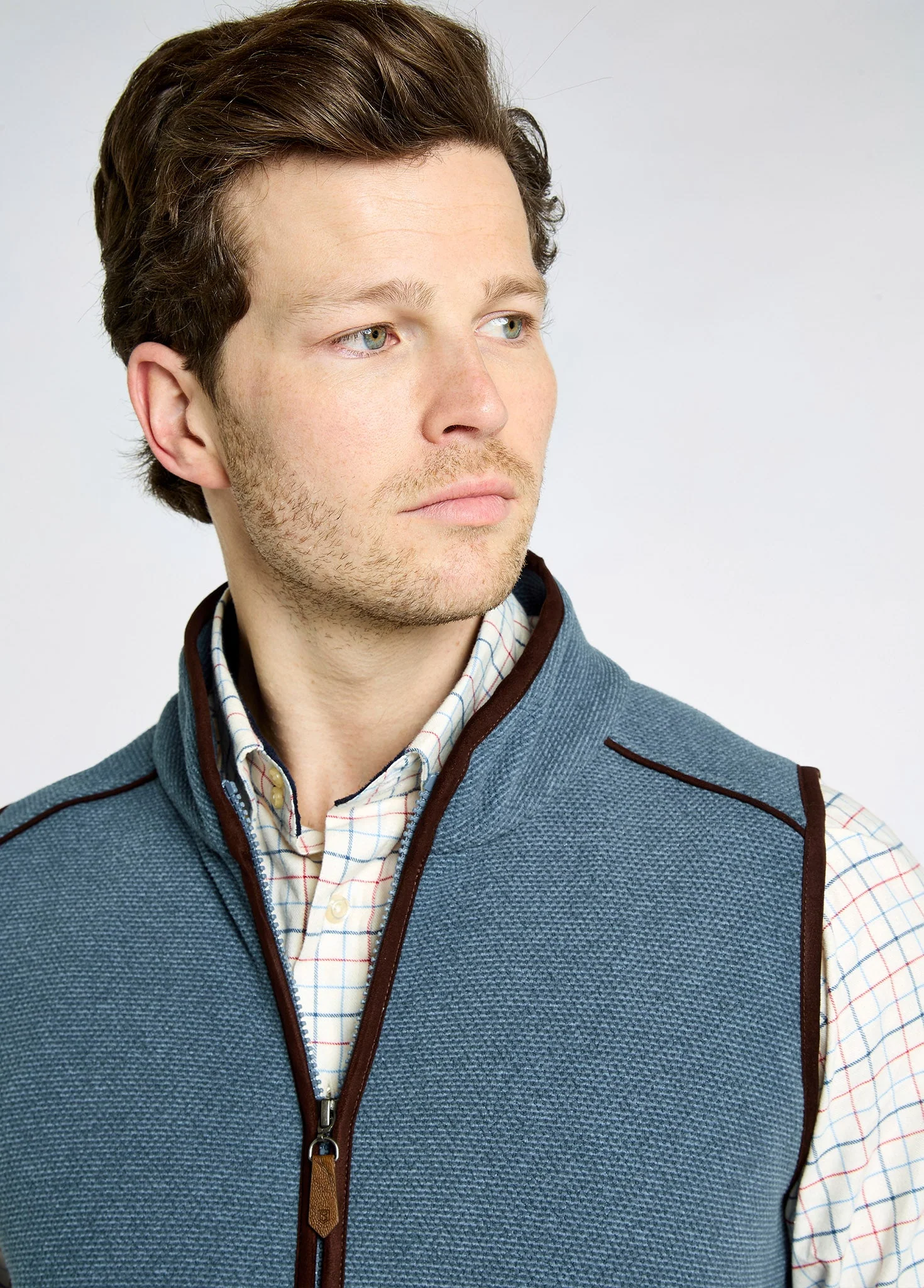 Lifford Fleece Gilet - Indigo - Image 5