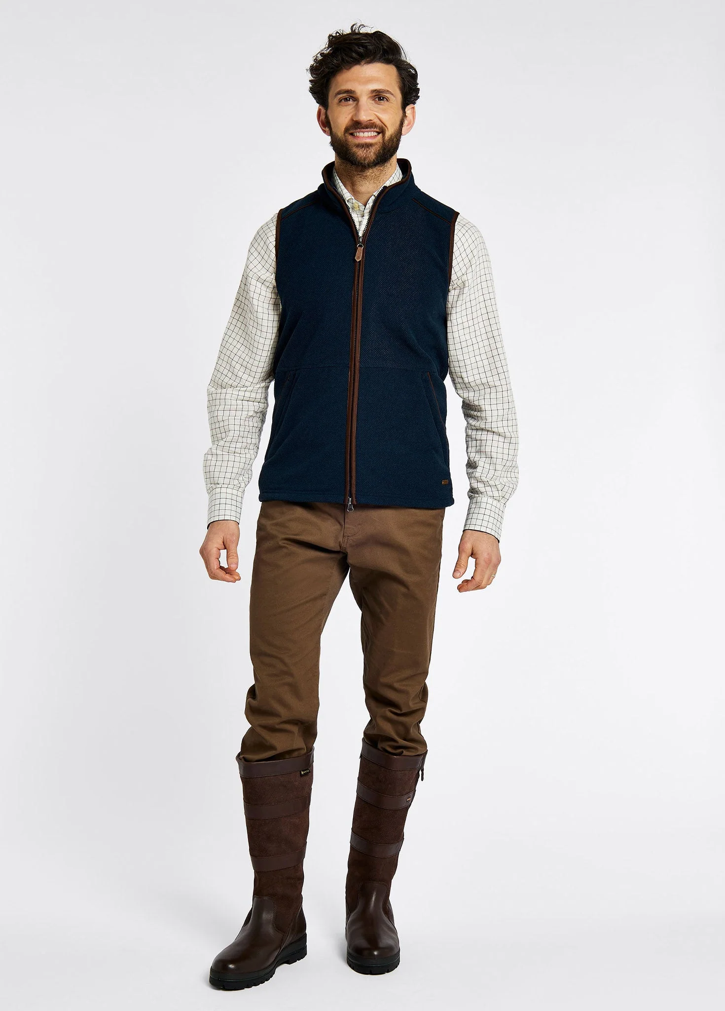 Lifford Fleece Gilet - Navy - Image 2