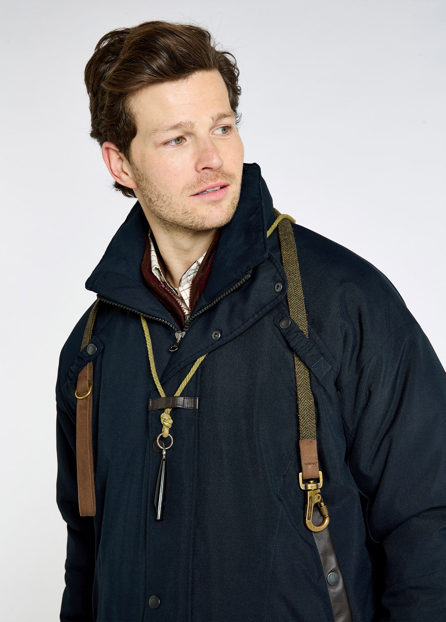 Longacre Men’s Waterproof Coat - Navy - Image 5