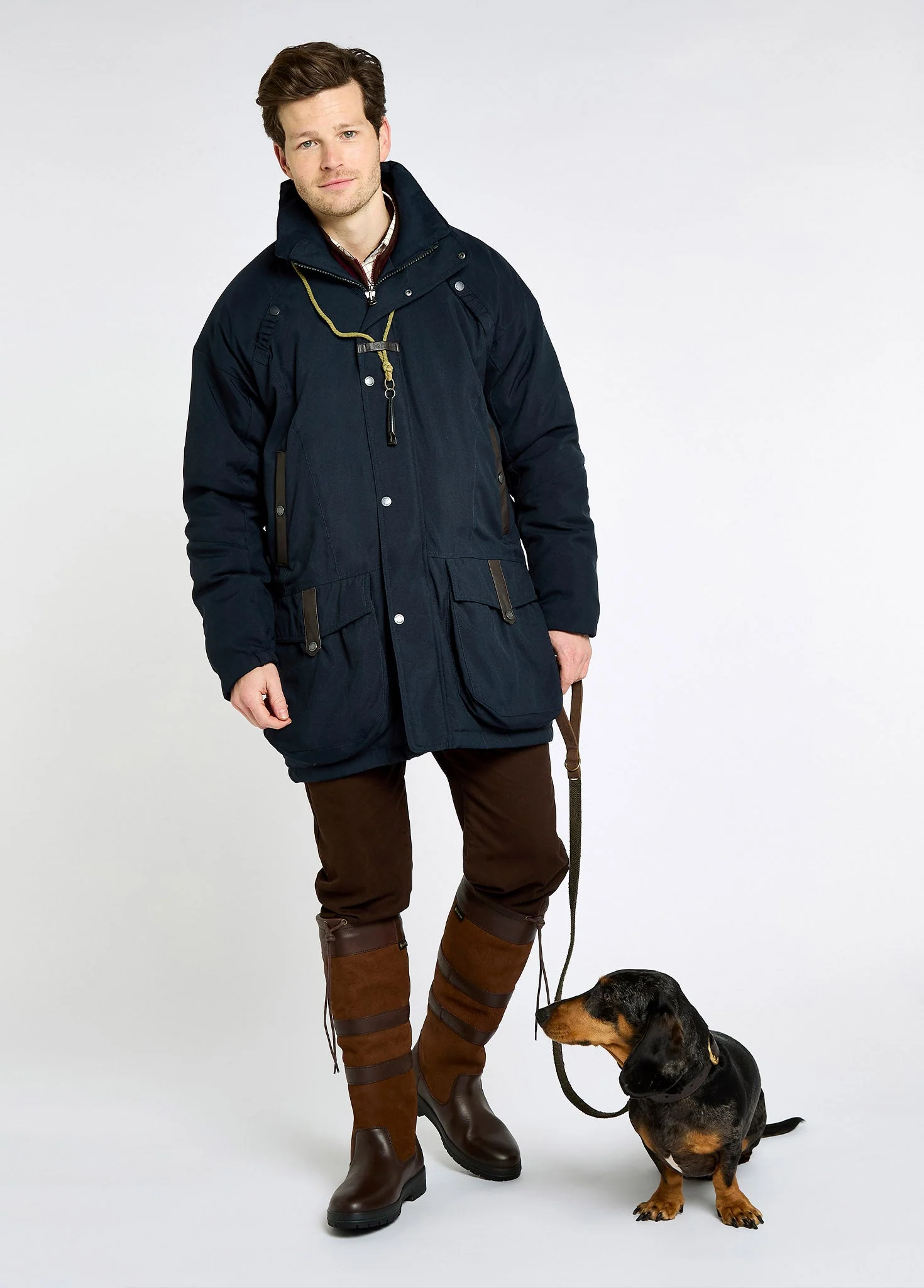 Longacre Men’s Waterproof Coat - Navy - Image 6