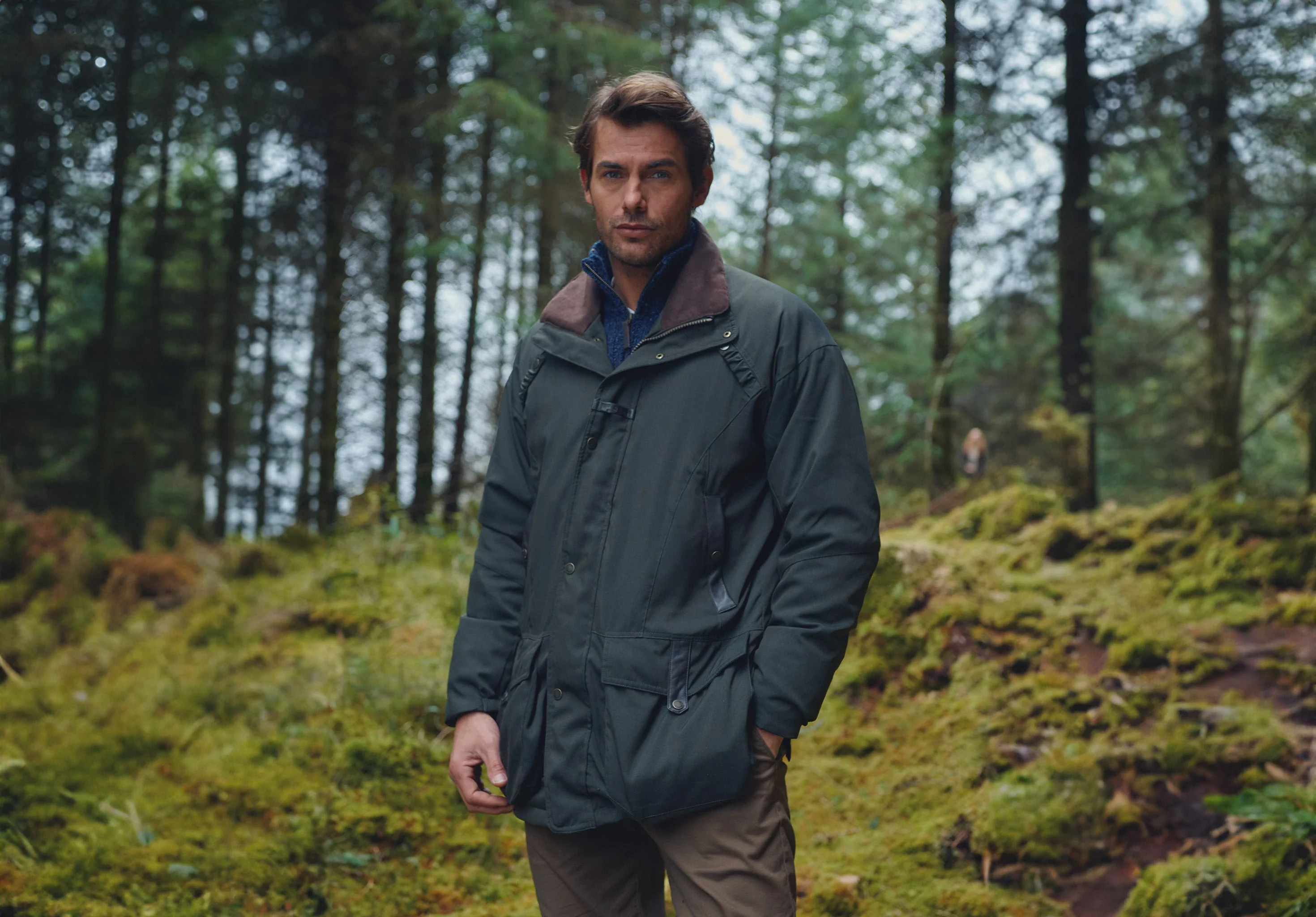 Longacre Men’s Waterproof Coat - Olive - Image 3