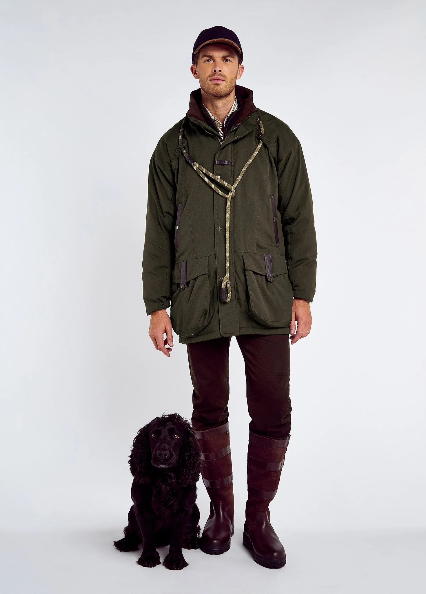 Longacre Men’s Waterproof Coat - Olive - Image 5