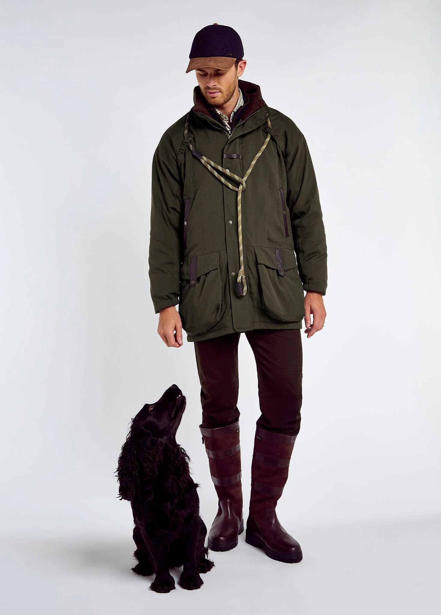 Longacre Men’s Waterproof Coat - Olive - Image 6
