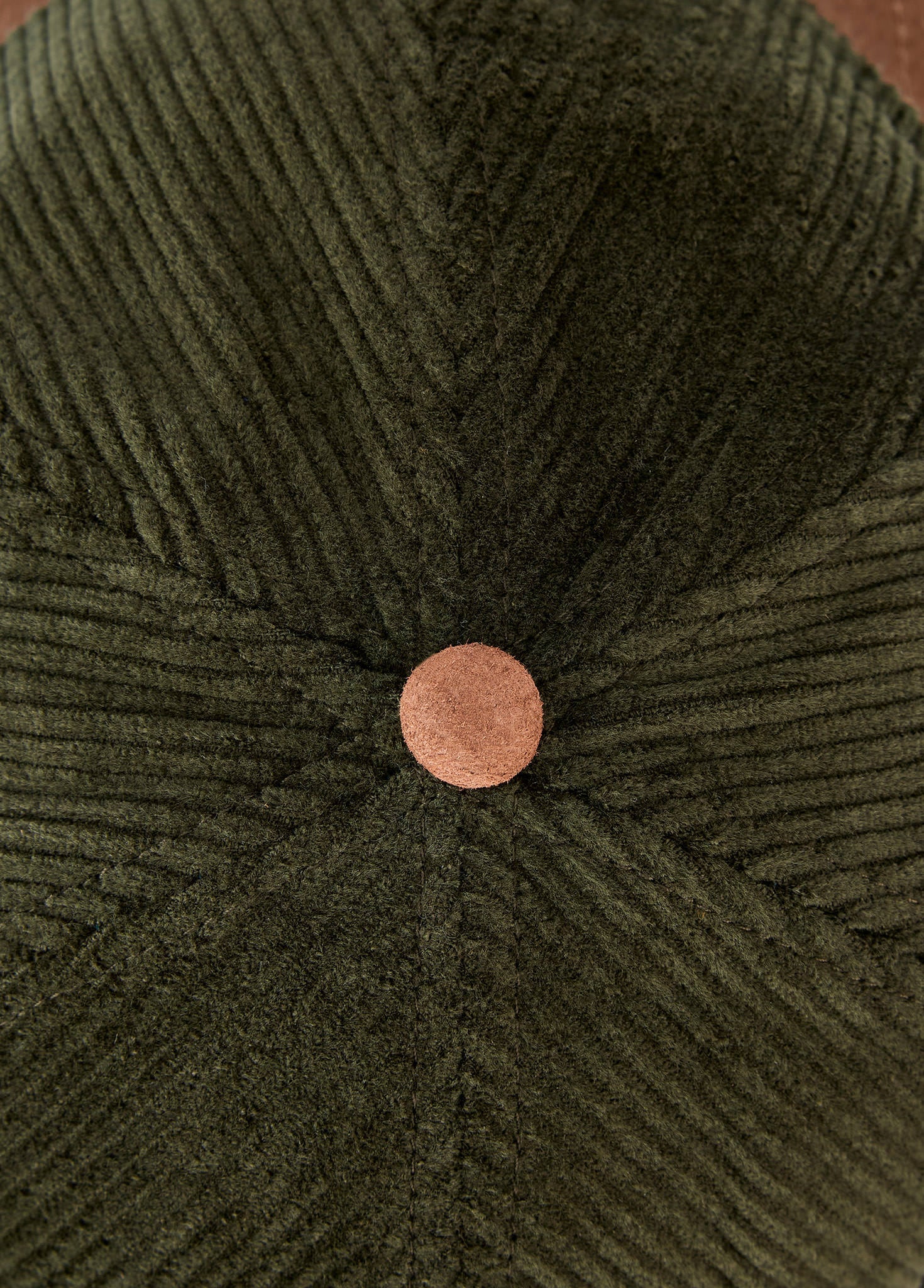 Marino Corduroy baseball cap - Olive - Image 4