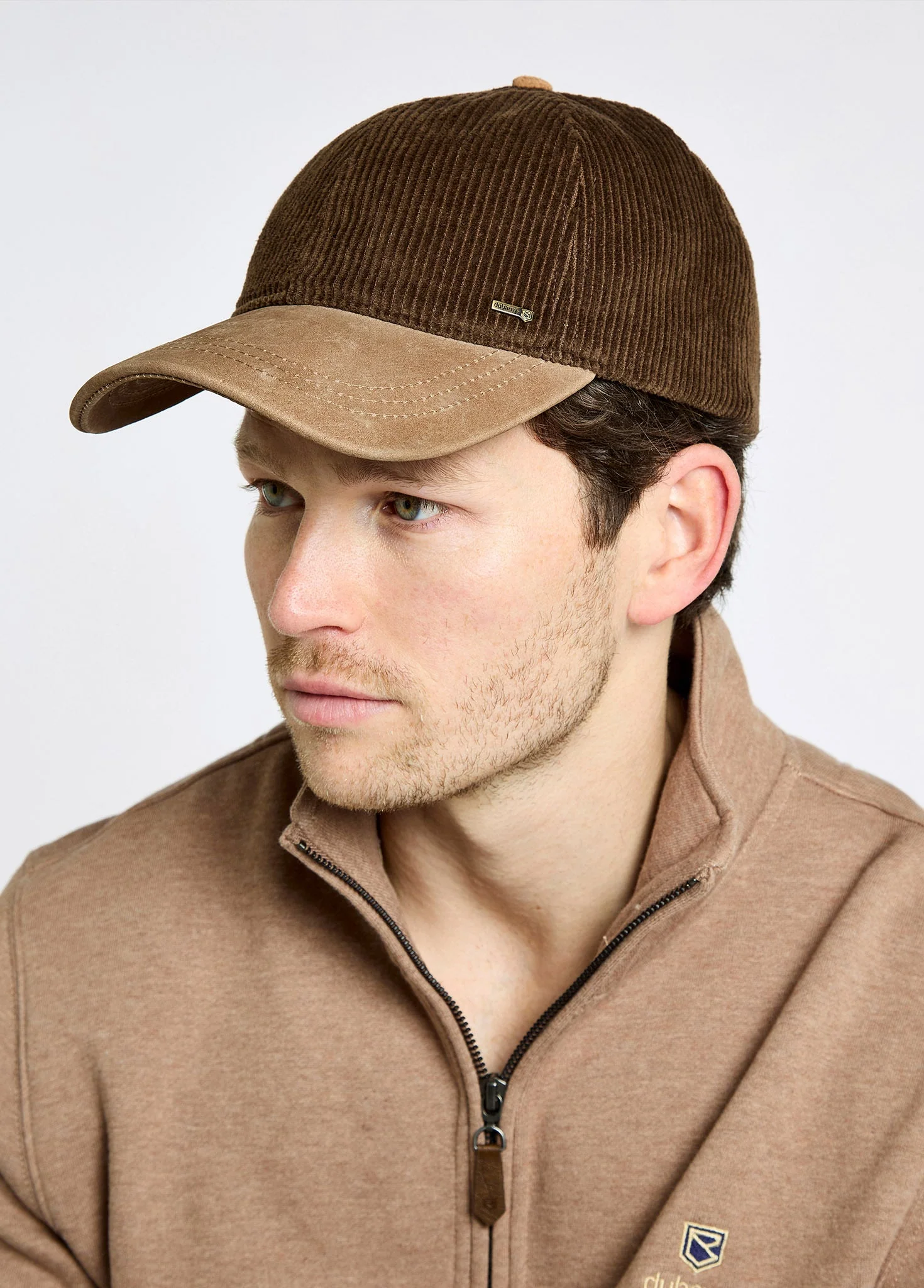 Marino Corduroy baseball cap - Walnut - Image 2
