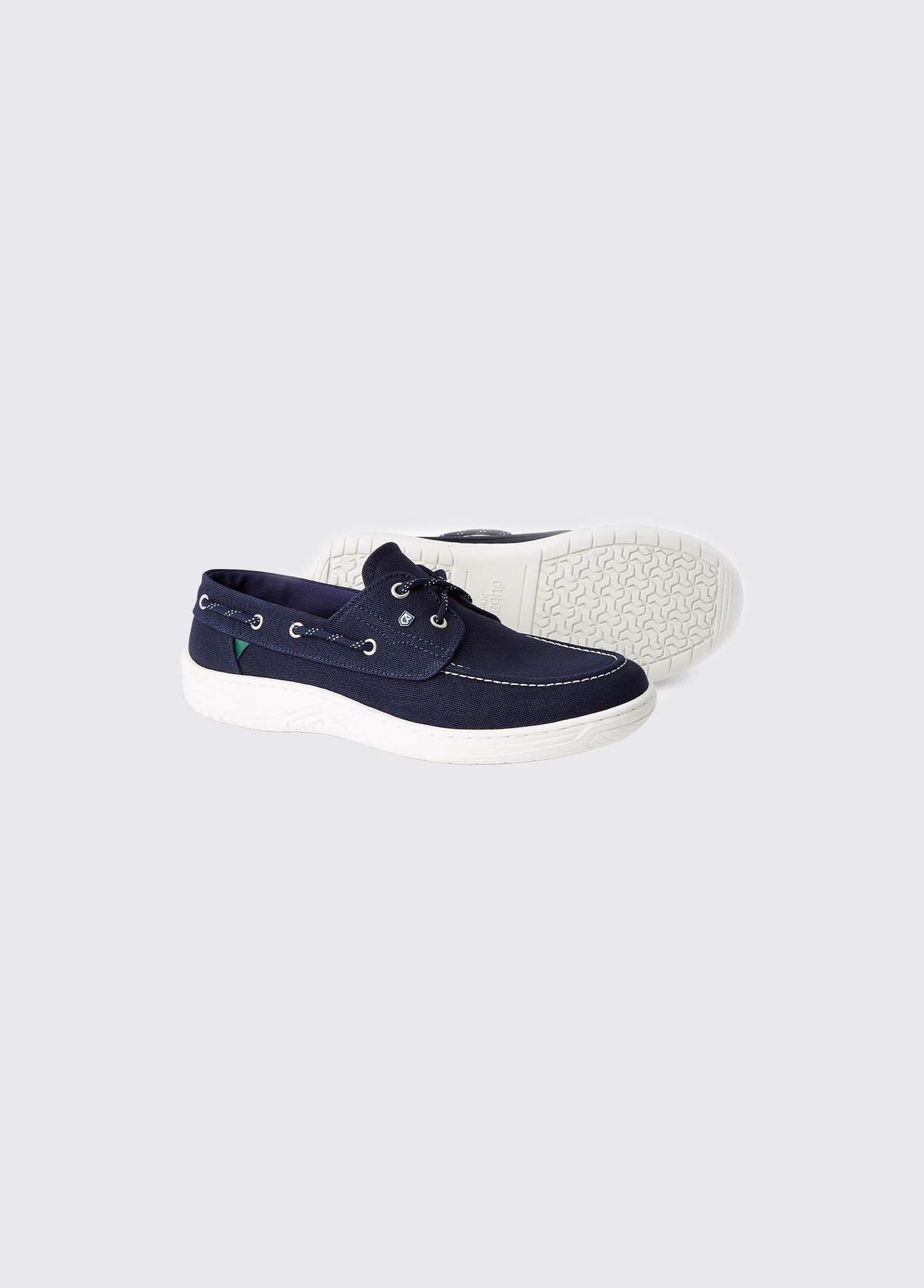 Santorini Canvas Deck Shoe - Navy - Image 3