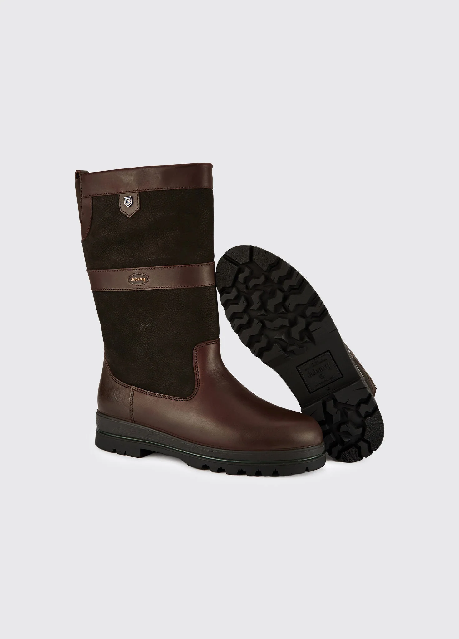 Donegal Mens Country Boot - Black/Brown - Image 2