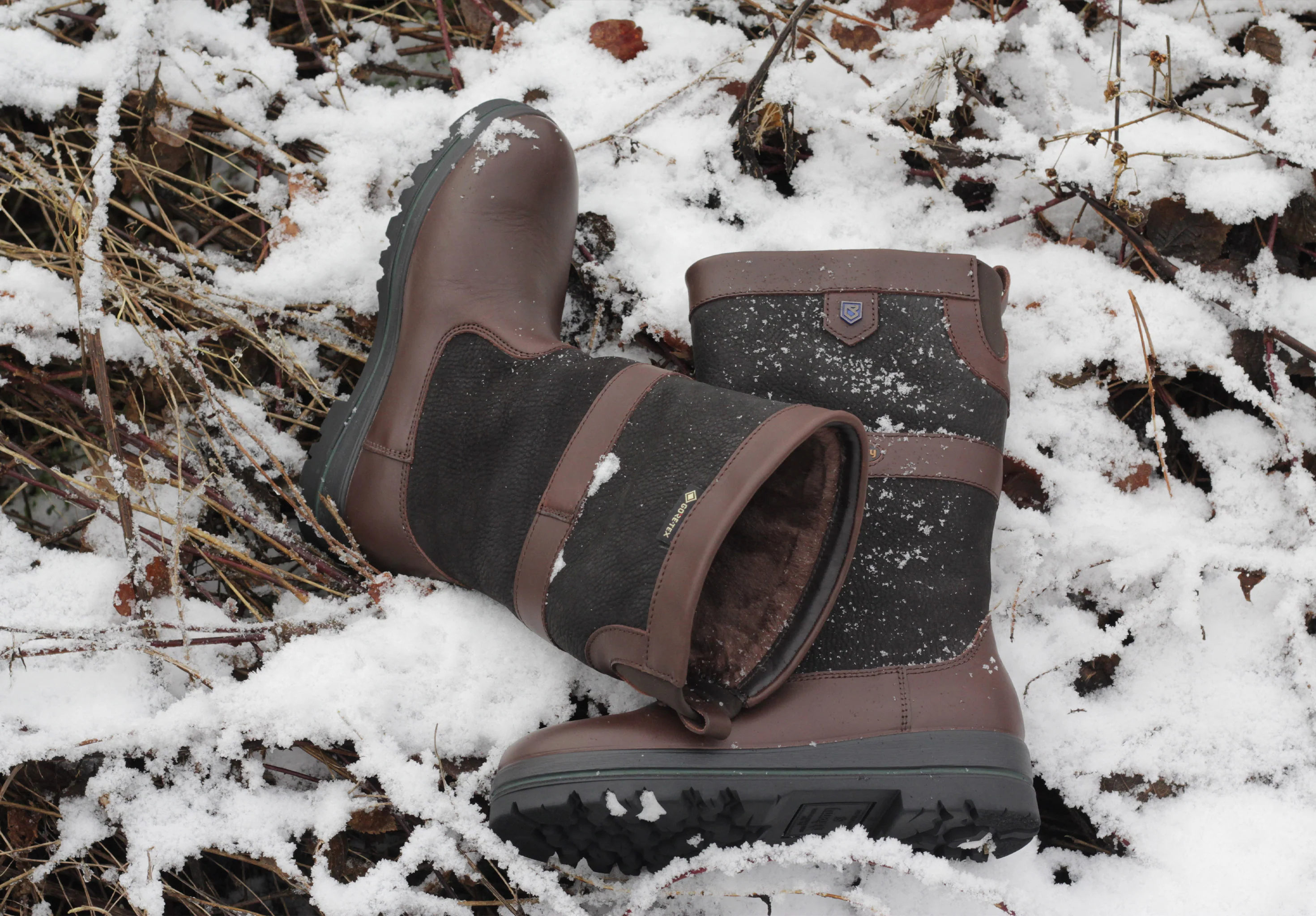 Donegal Mens Country Boot - Black/Brown - Image 3