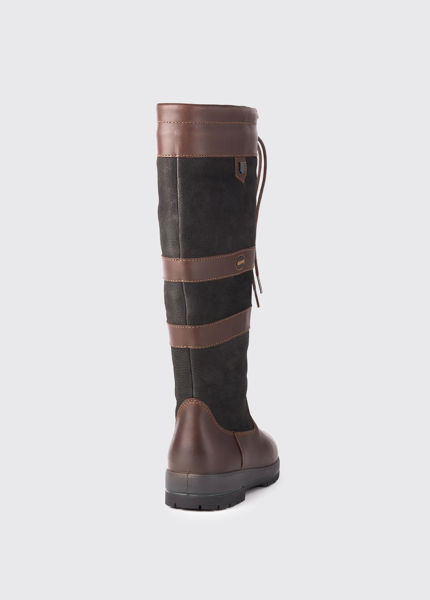 Galway Mens Country Boot - Black/Brown - Image 6