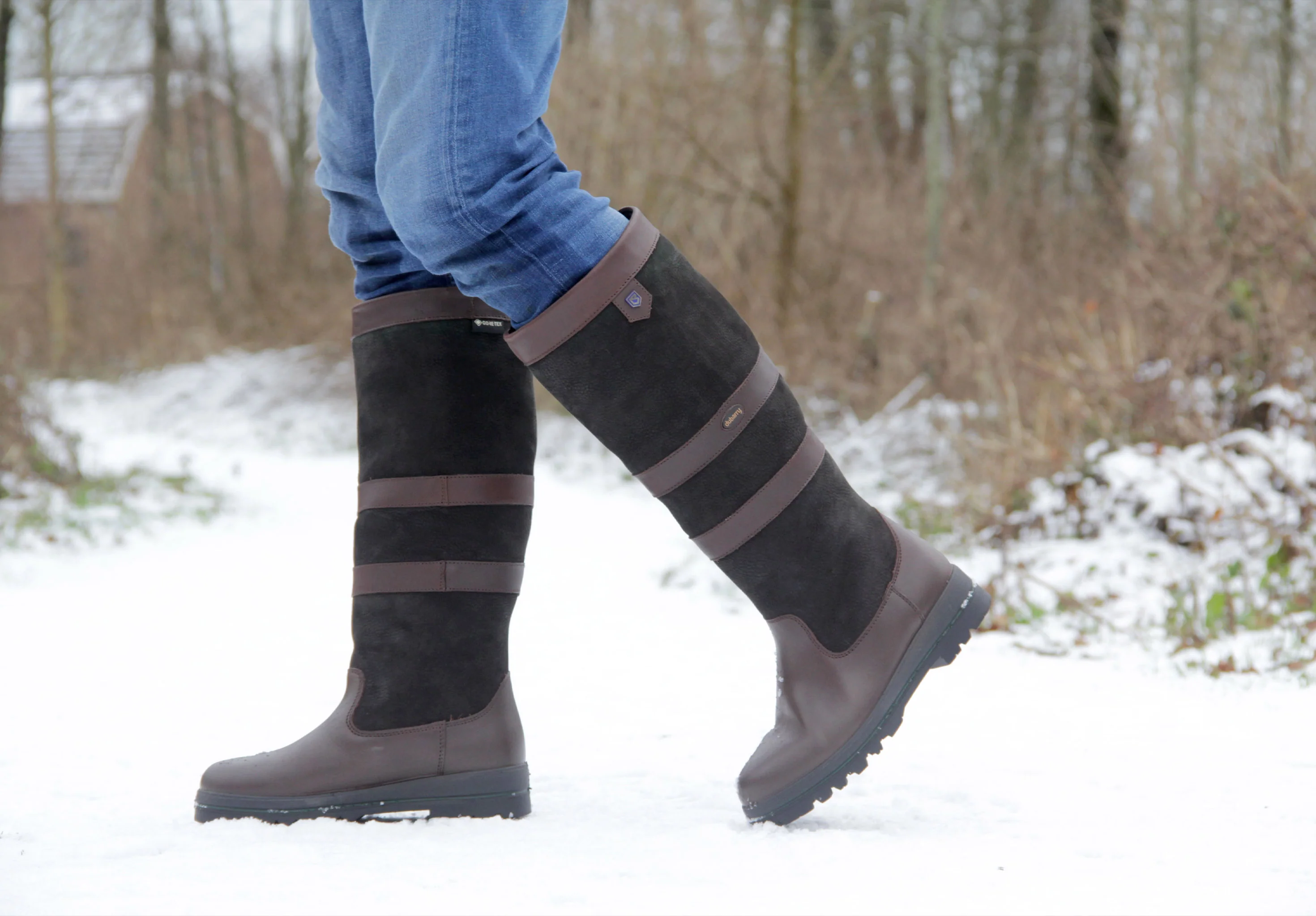 Kilternan Mens Country Boot - Black/Brown - Image 3