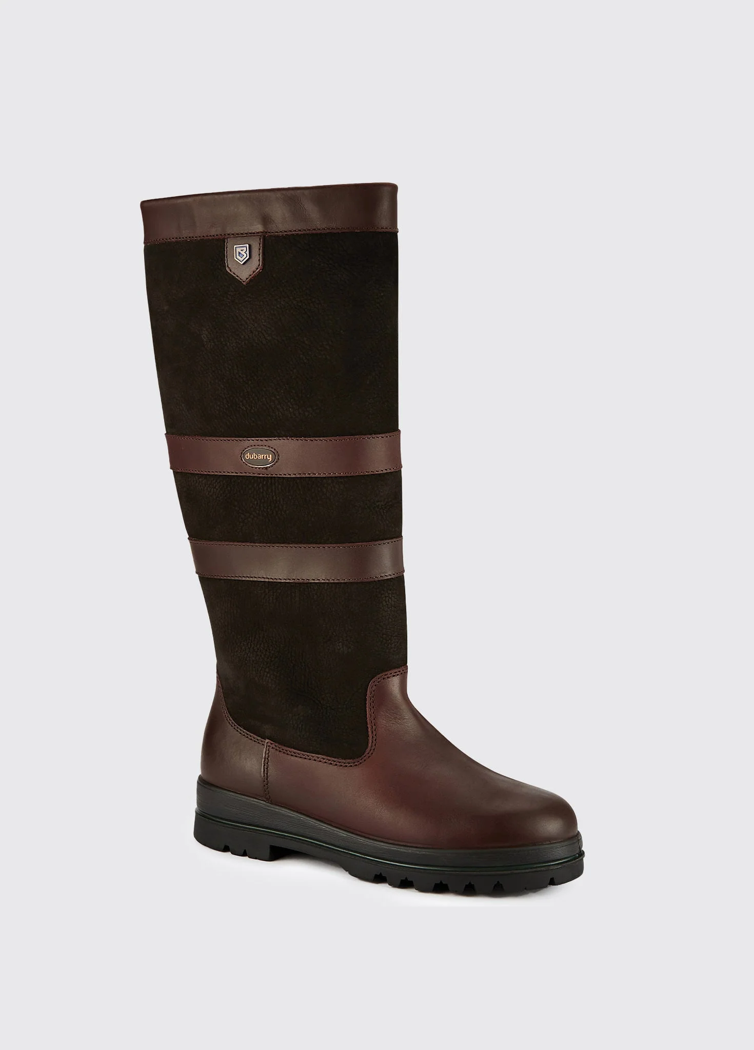 Kilternan Mens Country Boot - Black/Brown - Image 4