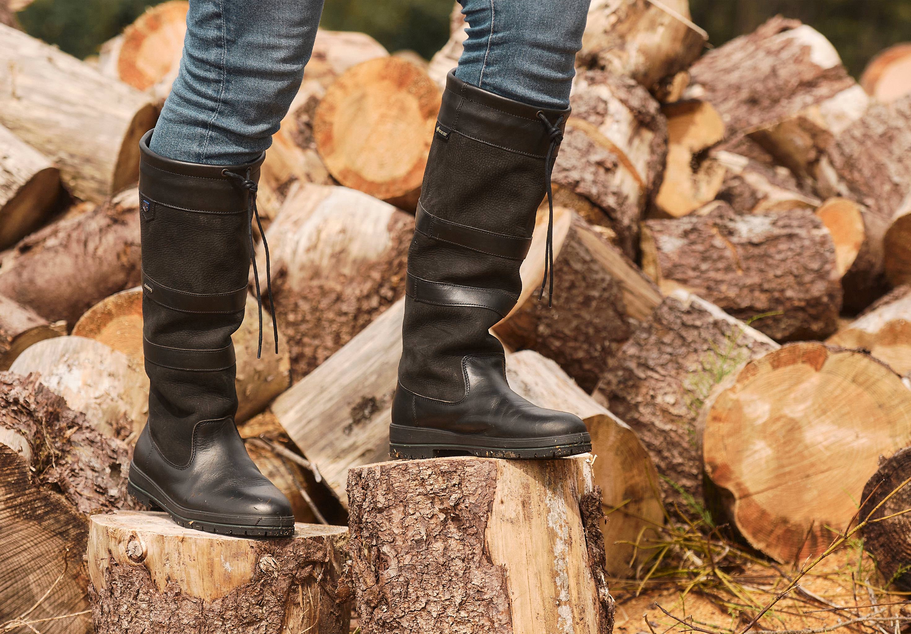 Galway Mens Country Boot - Black - Image 3