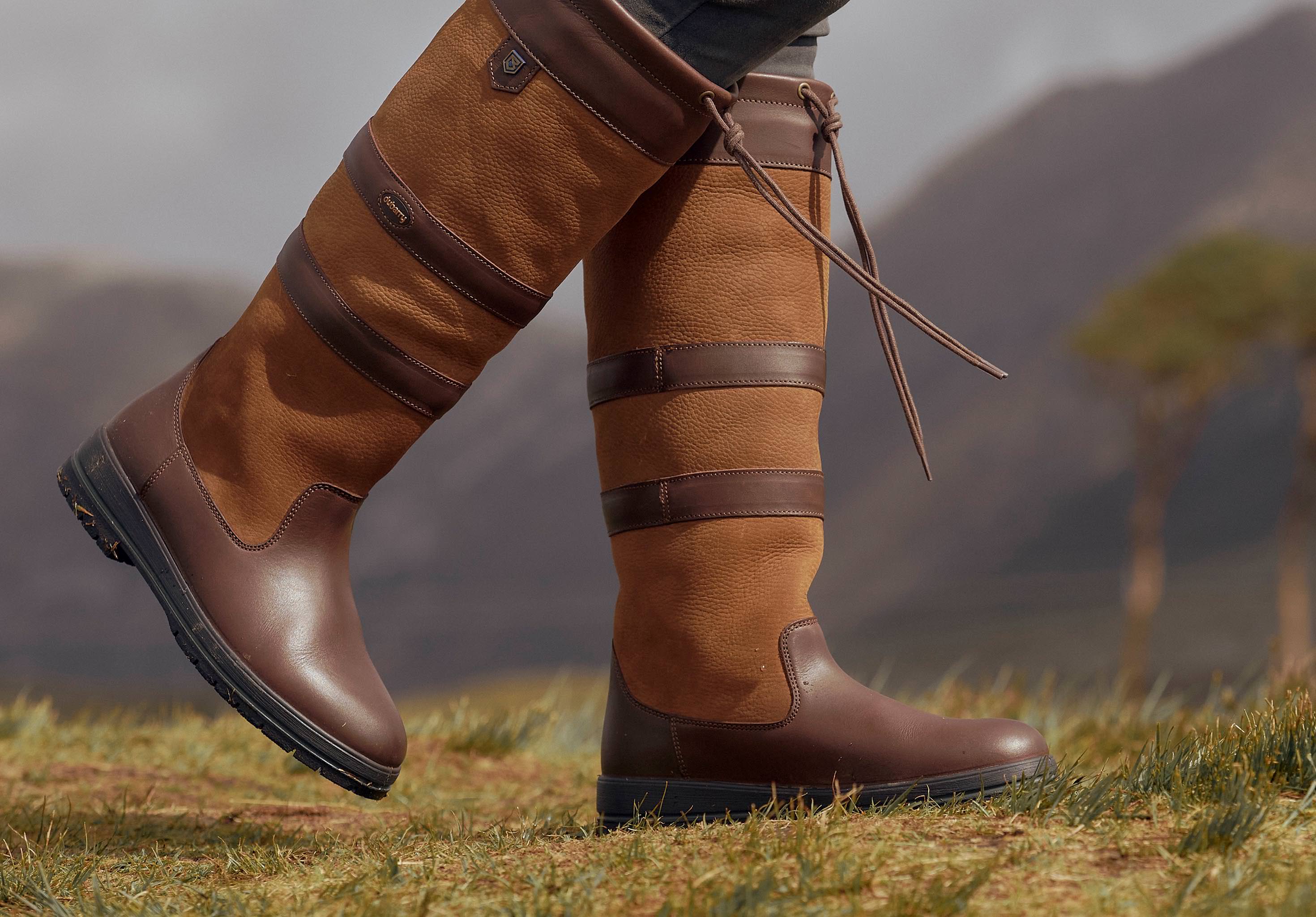 Galway Mens Country Boot - Brown - Image 3