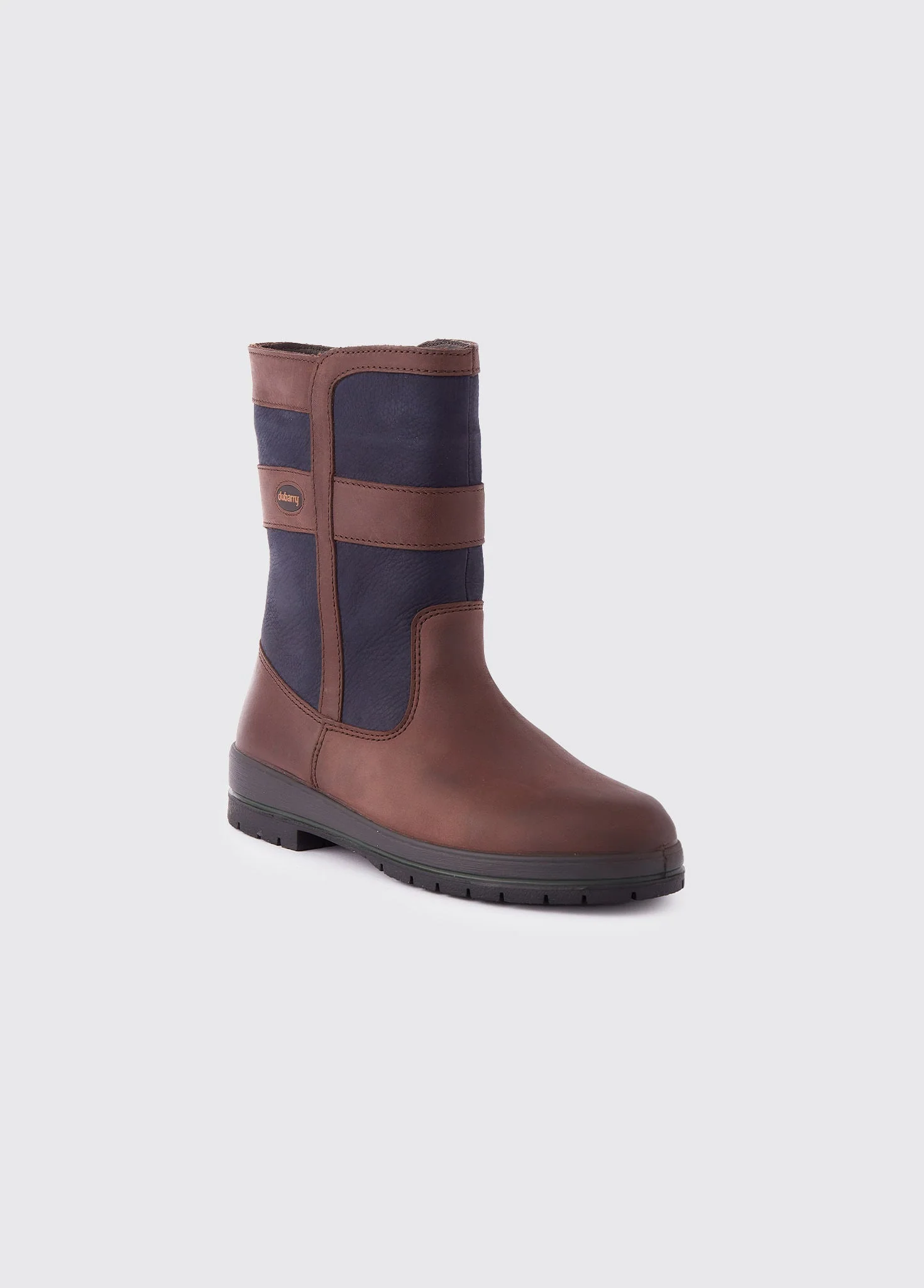 Roscommon Mens Country Boot - Navy/Brown - Image 5