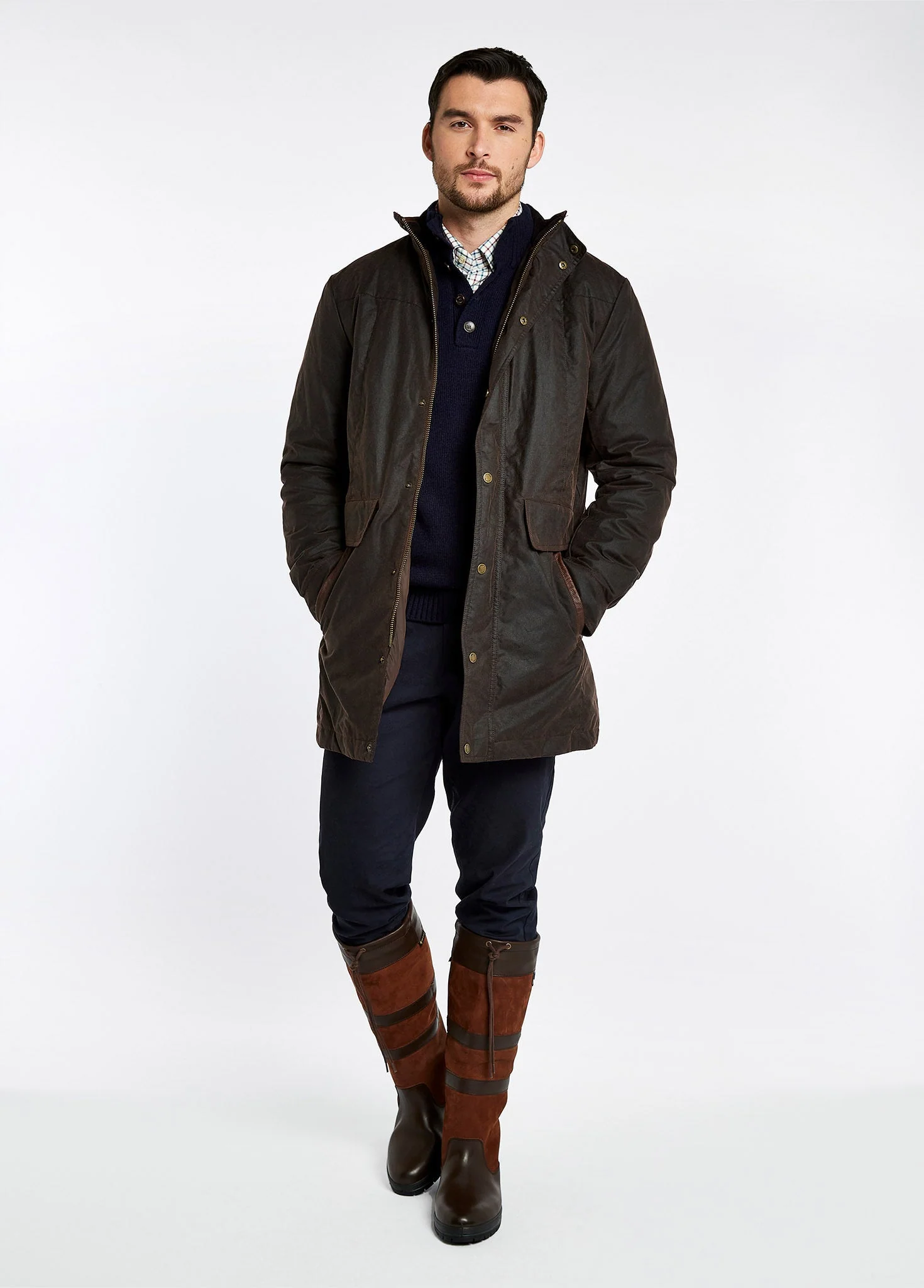 Galway Mens Country Boot - Walnut - Image 3