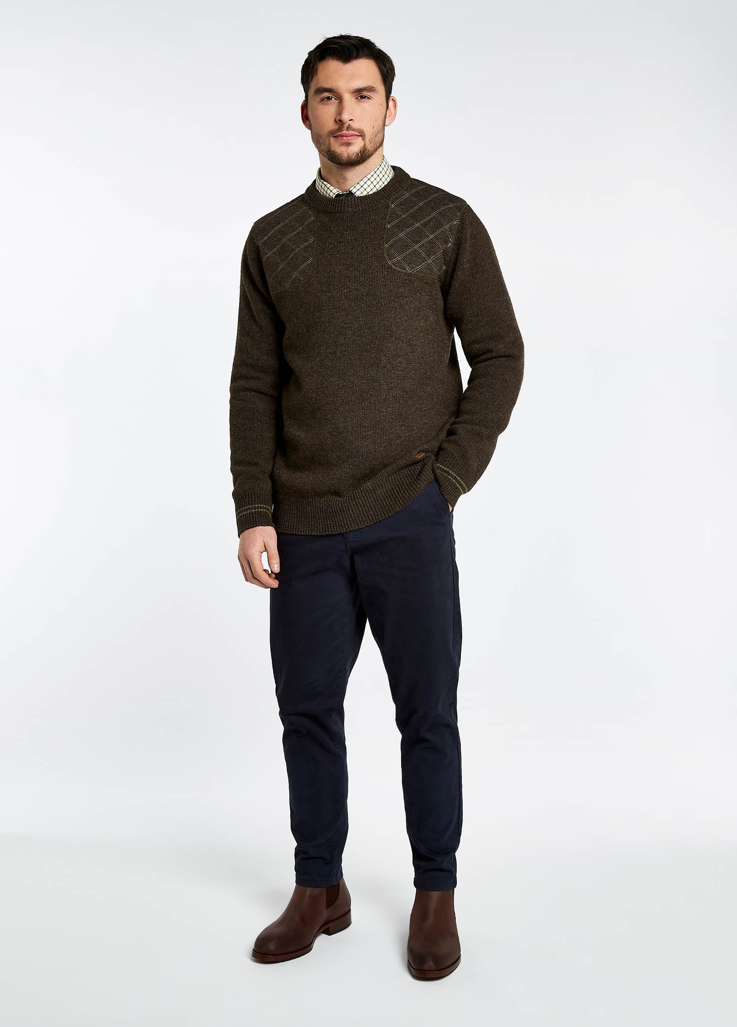 Clarinbridge Crew Neck Sweater - Mahogany - Image 2