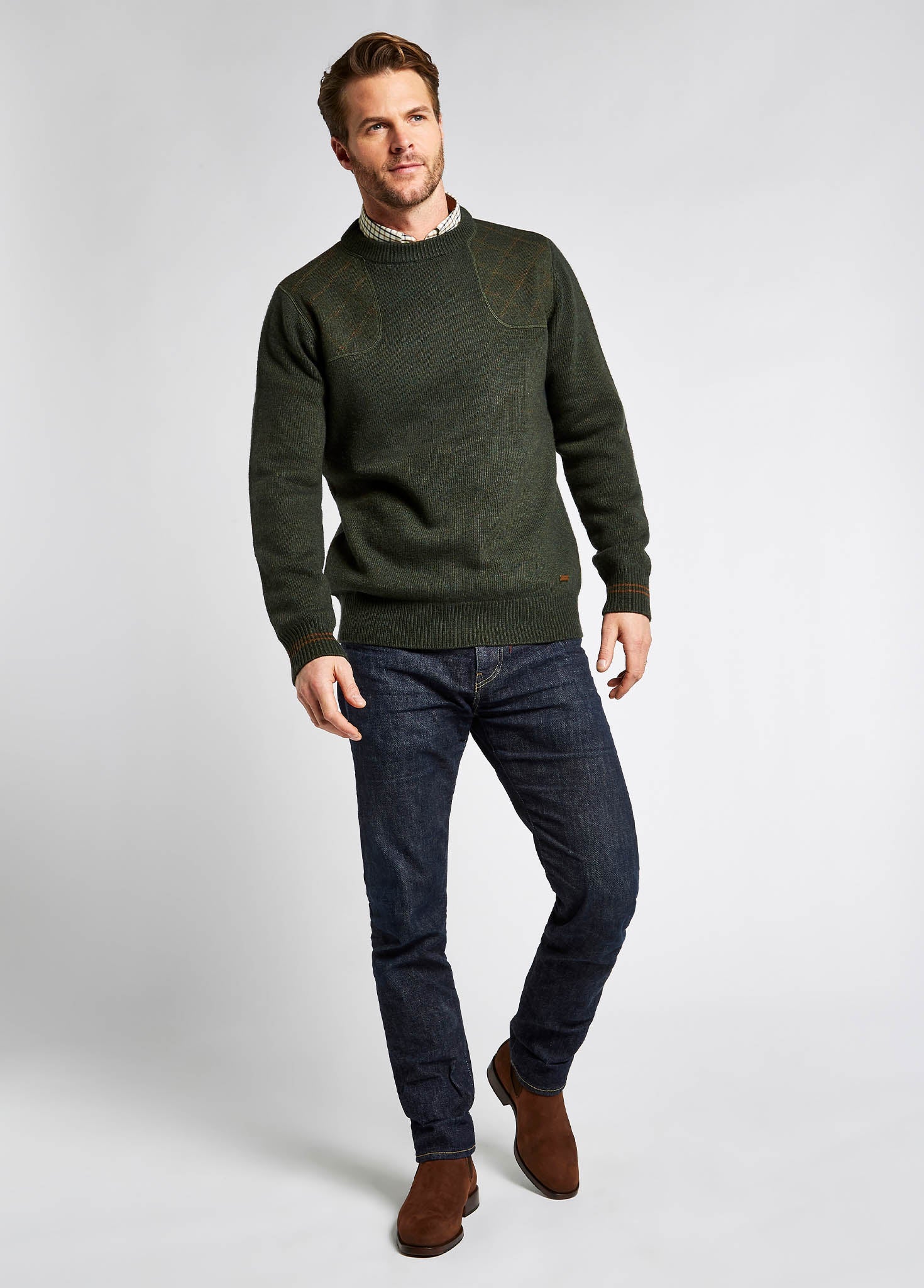 Clarinbridge Crew Neck Sweater - Olive - Image 2