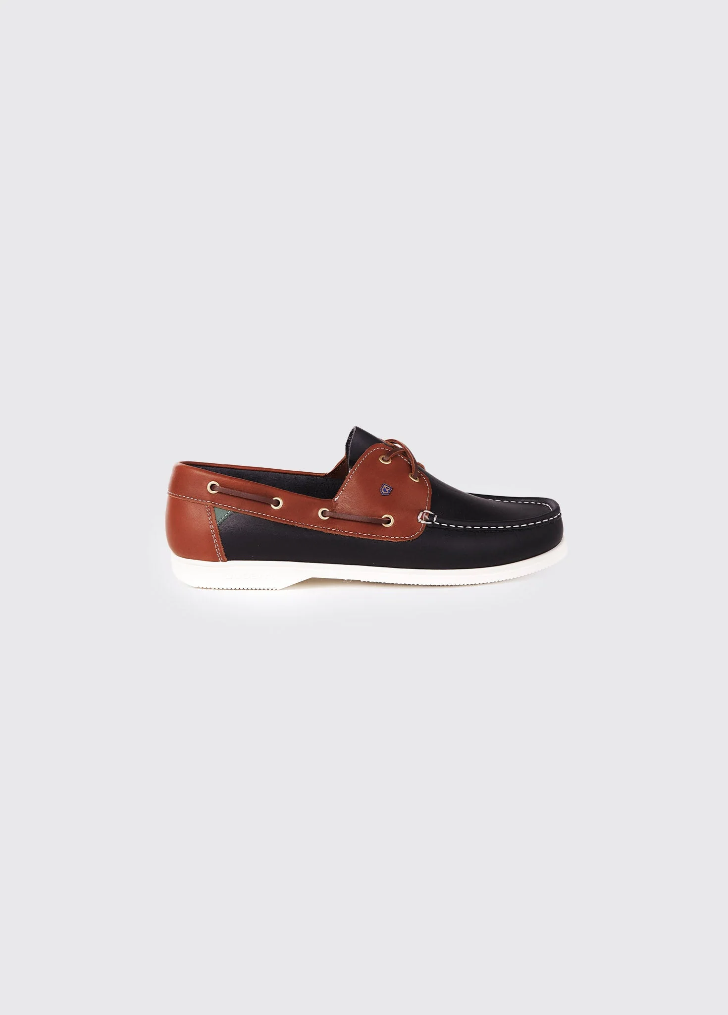Admirals Men's Deck Shoe - Navy/Brown - Image 4