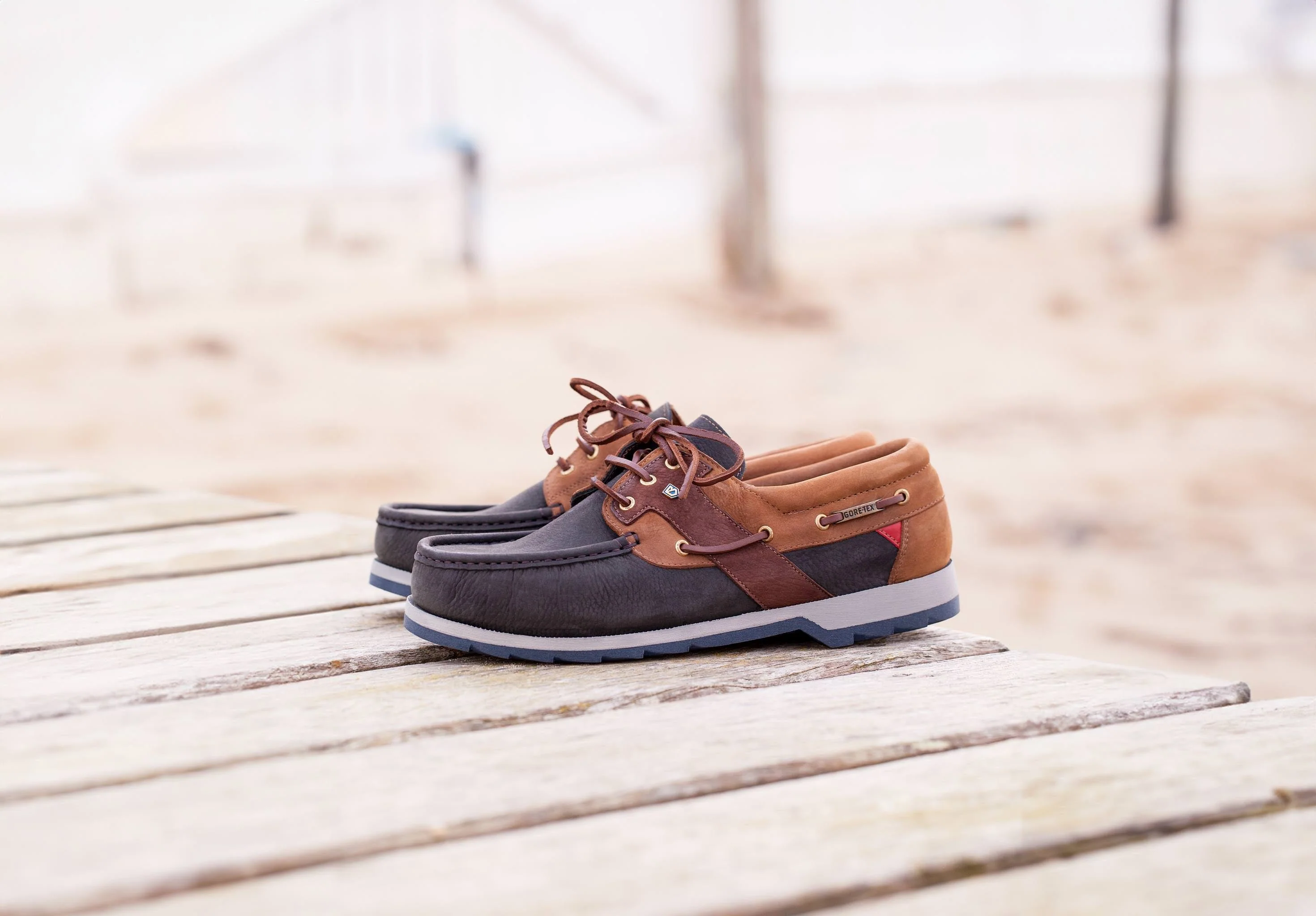 Clipper Deck Shoe - Navy/Brown - Image 3