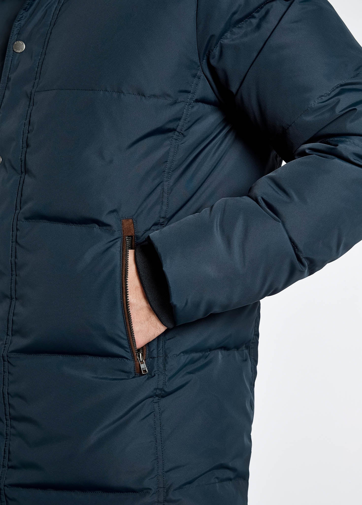 Talbot Down Filled Jacket - Navy - Image 4