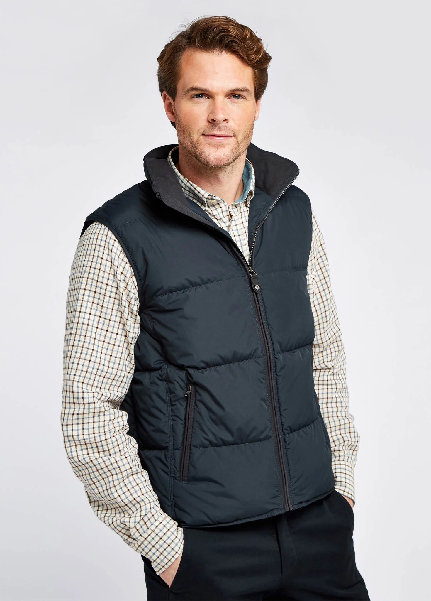 Graystown Down Gilet - Navy - Image 3