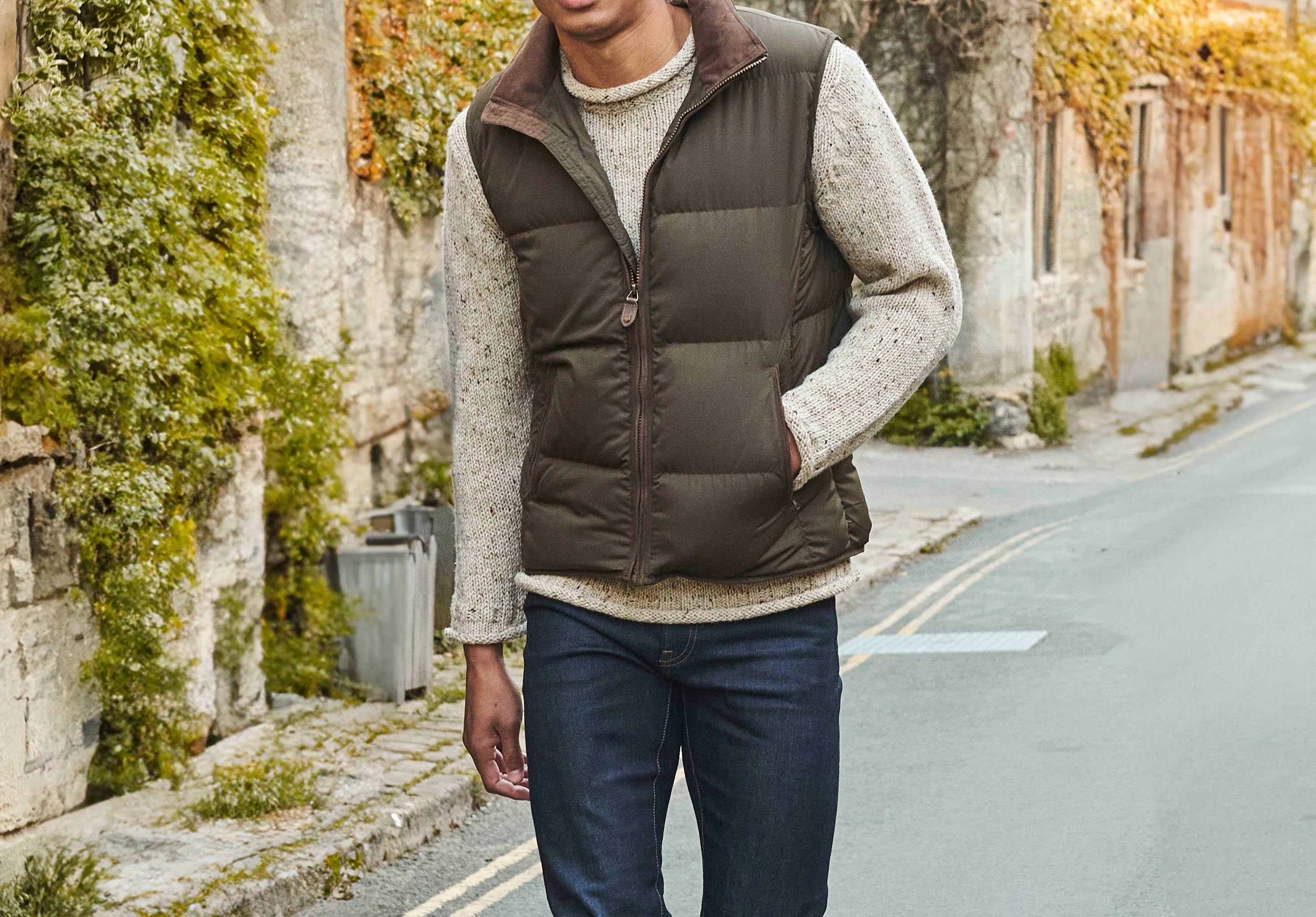 Graystown Down Gilet - Olive - Image 2