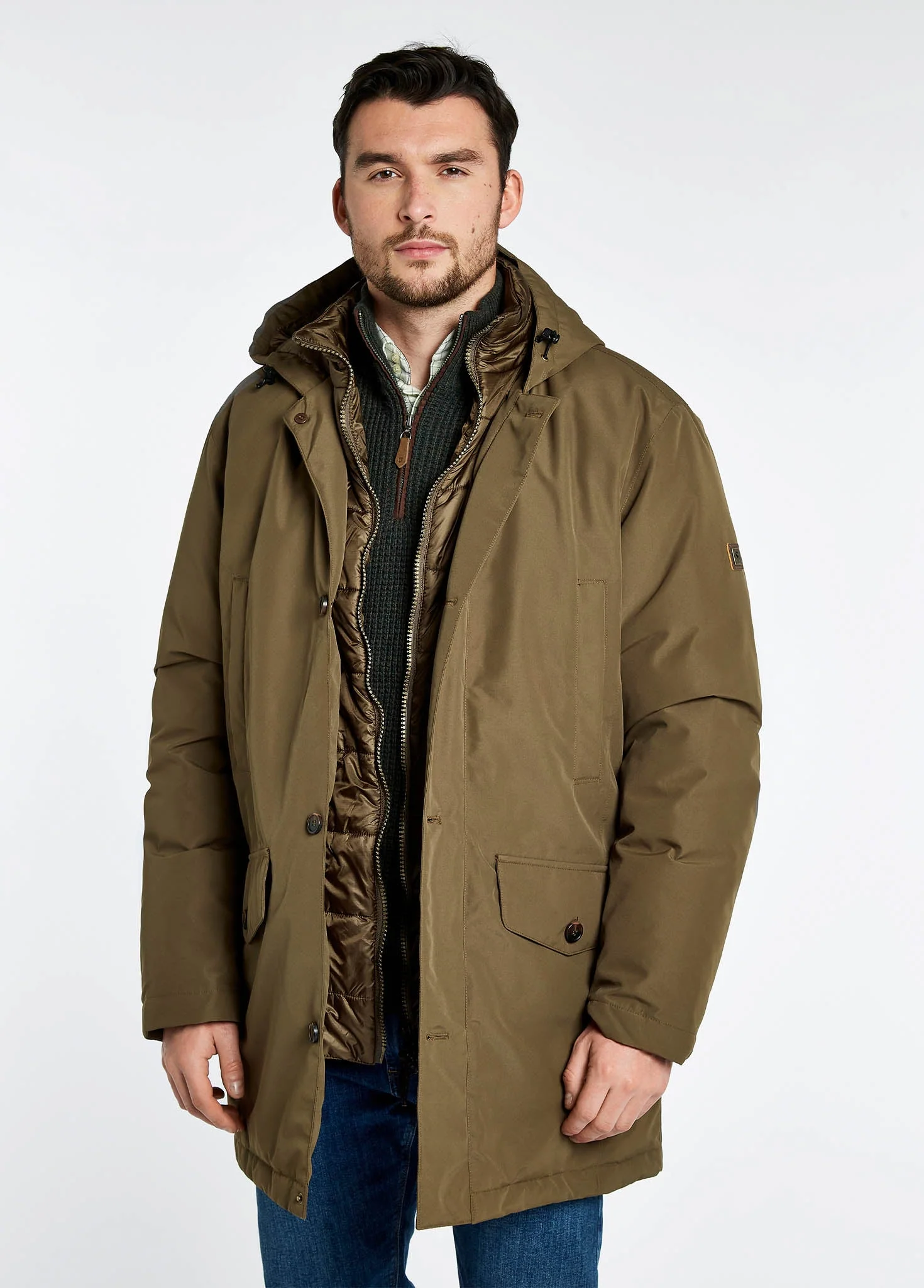 Urlingford Down Parka Jacket - Breen - Image 4