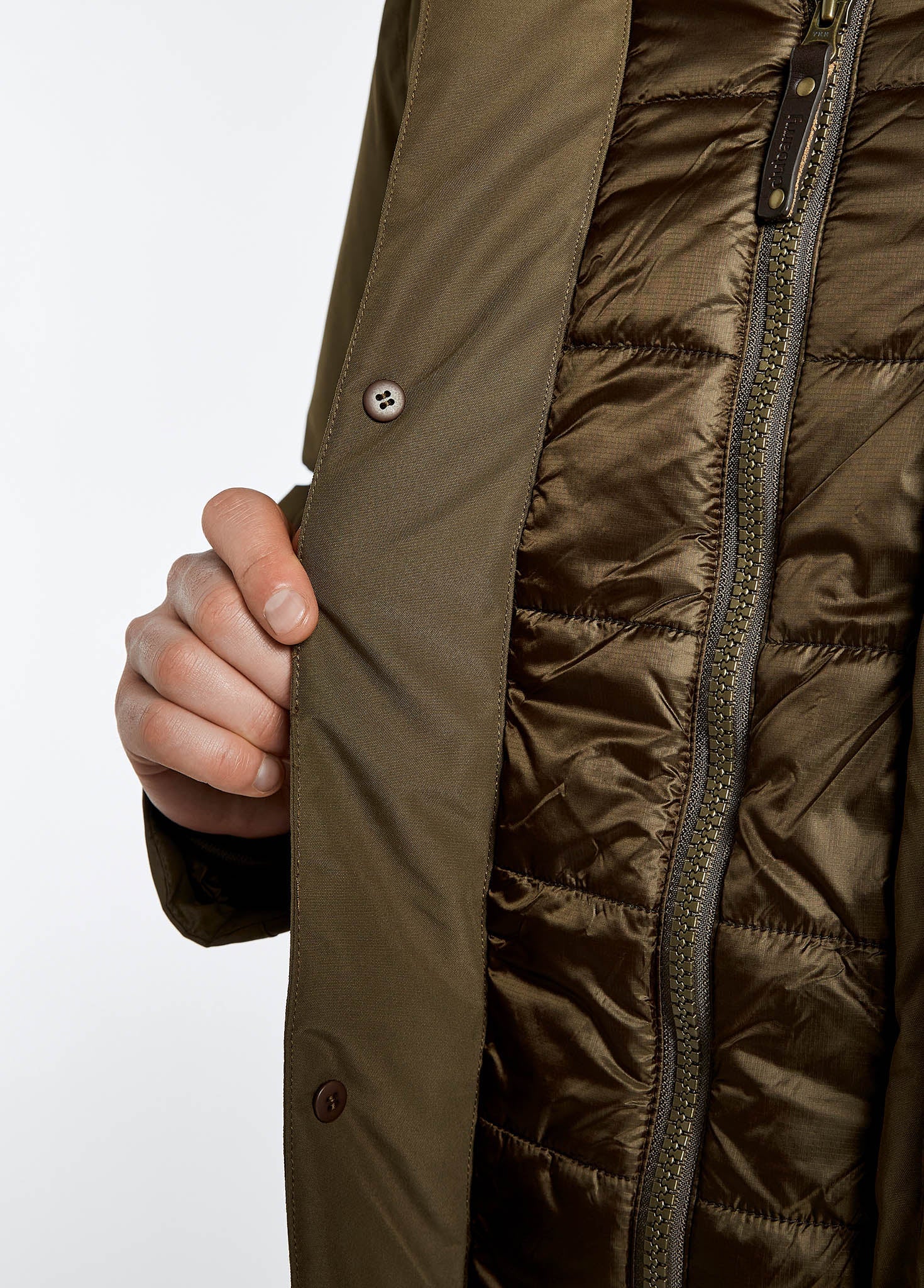 Urlingford Down Parka Jacket - Breen - Image 8