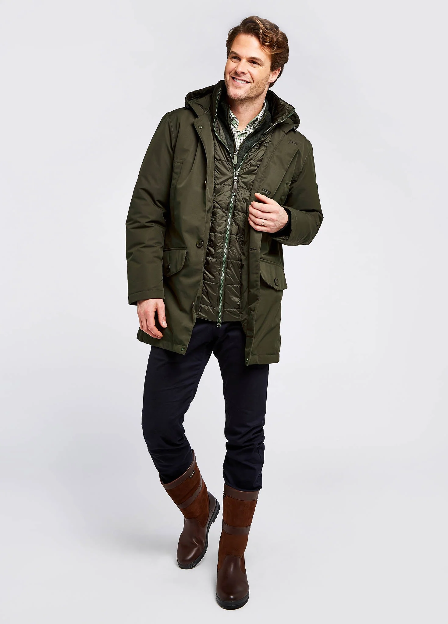 Urlingford Down Parka Jacket - Ivy - Image 3
