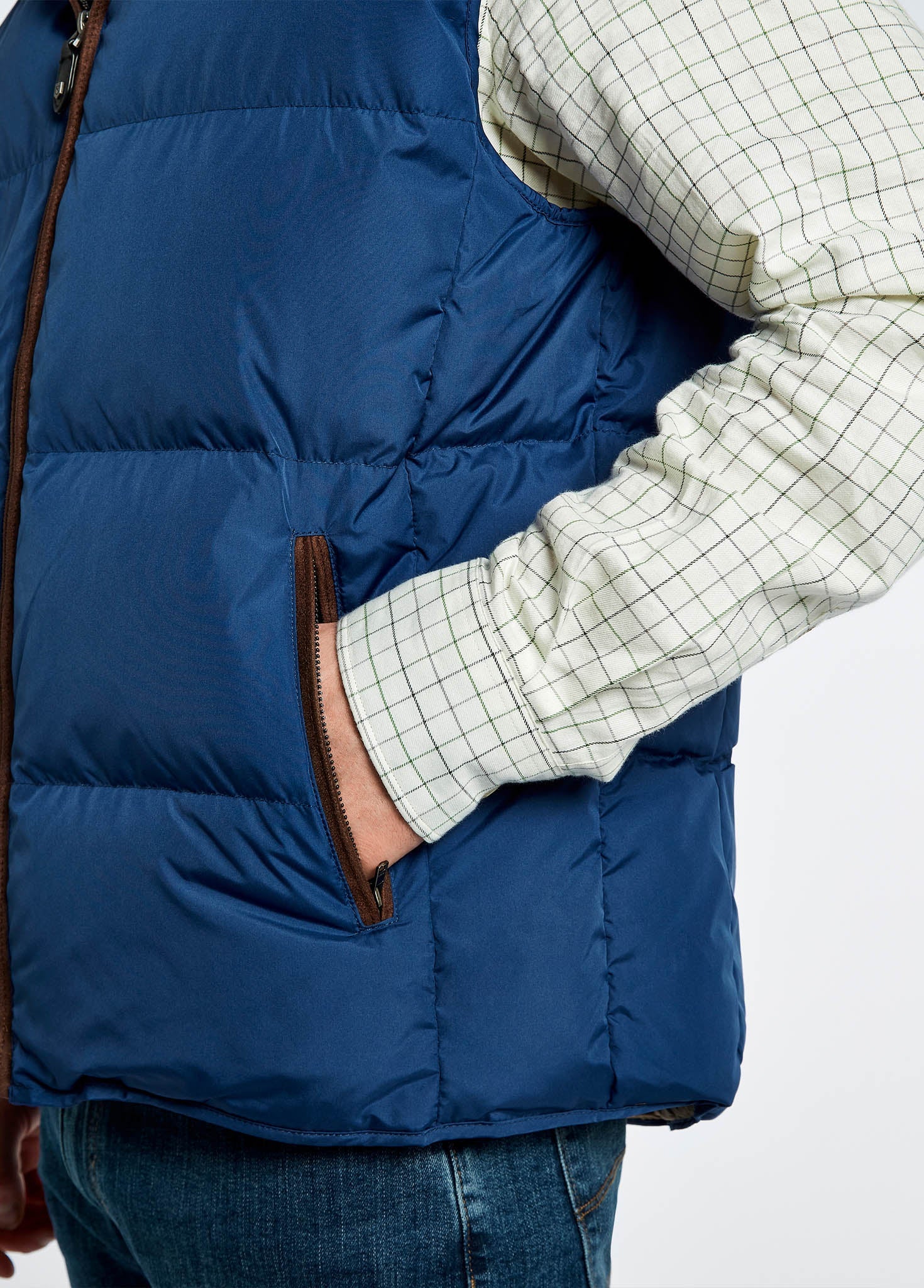Graystown Down-filled Gilet - Peacock Blue - Image 5