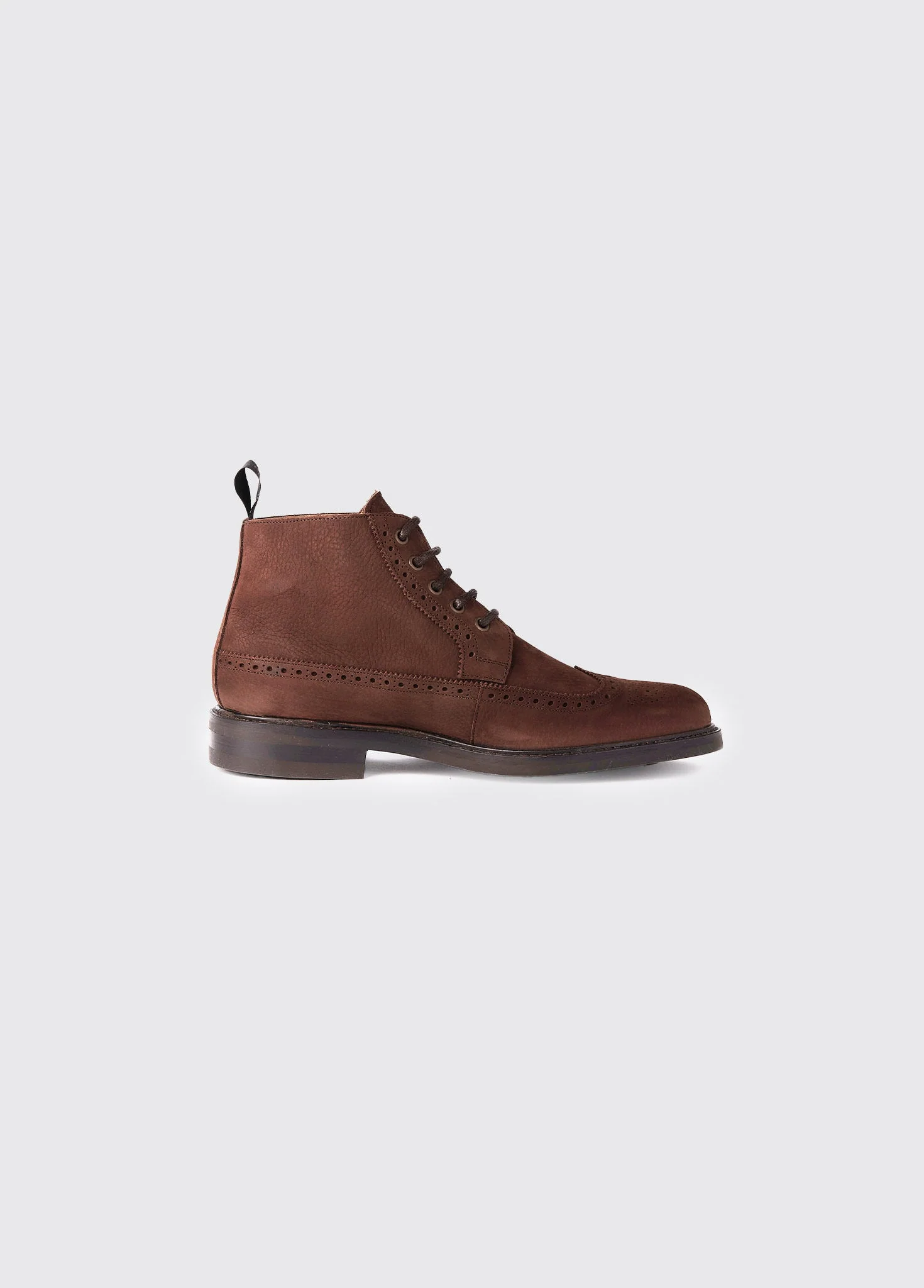Down Goodyear Brogue Boot - Walnut - Image 4