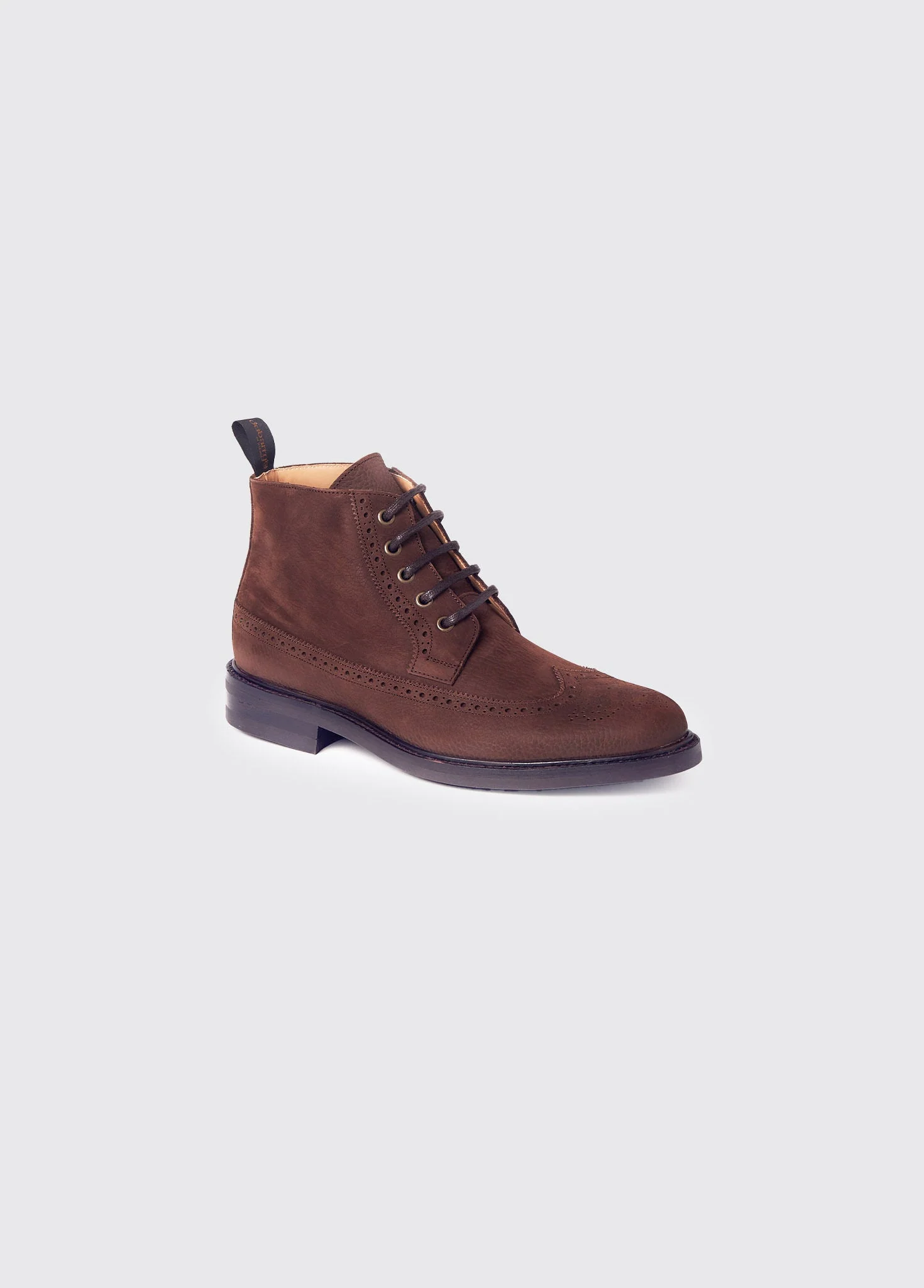 Down Goodyear Brogue Boot - Walnut - Image 5