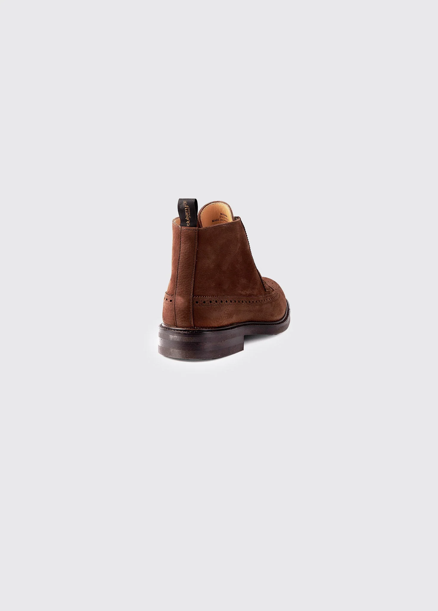 Down Goodyear Brogue Boot - Walnut - Image 6