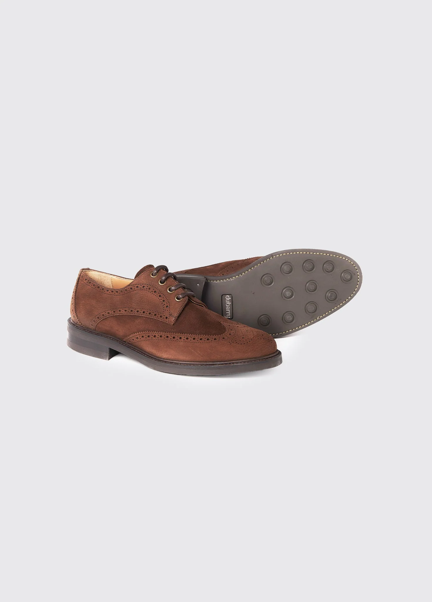 Derry Goodyear Brogue Shoes - Walnut - Image 2