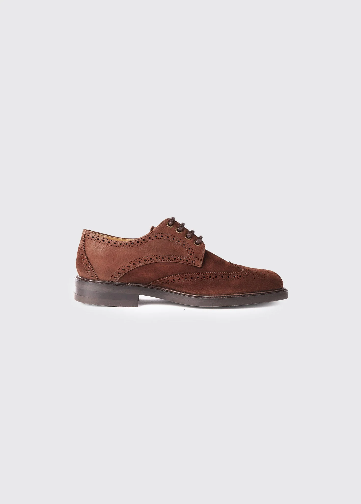 Derry Goodyear Brogue Shoes - Walnut - Image 3