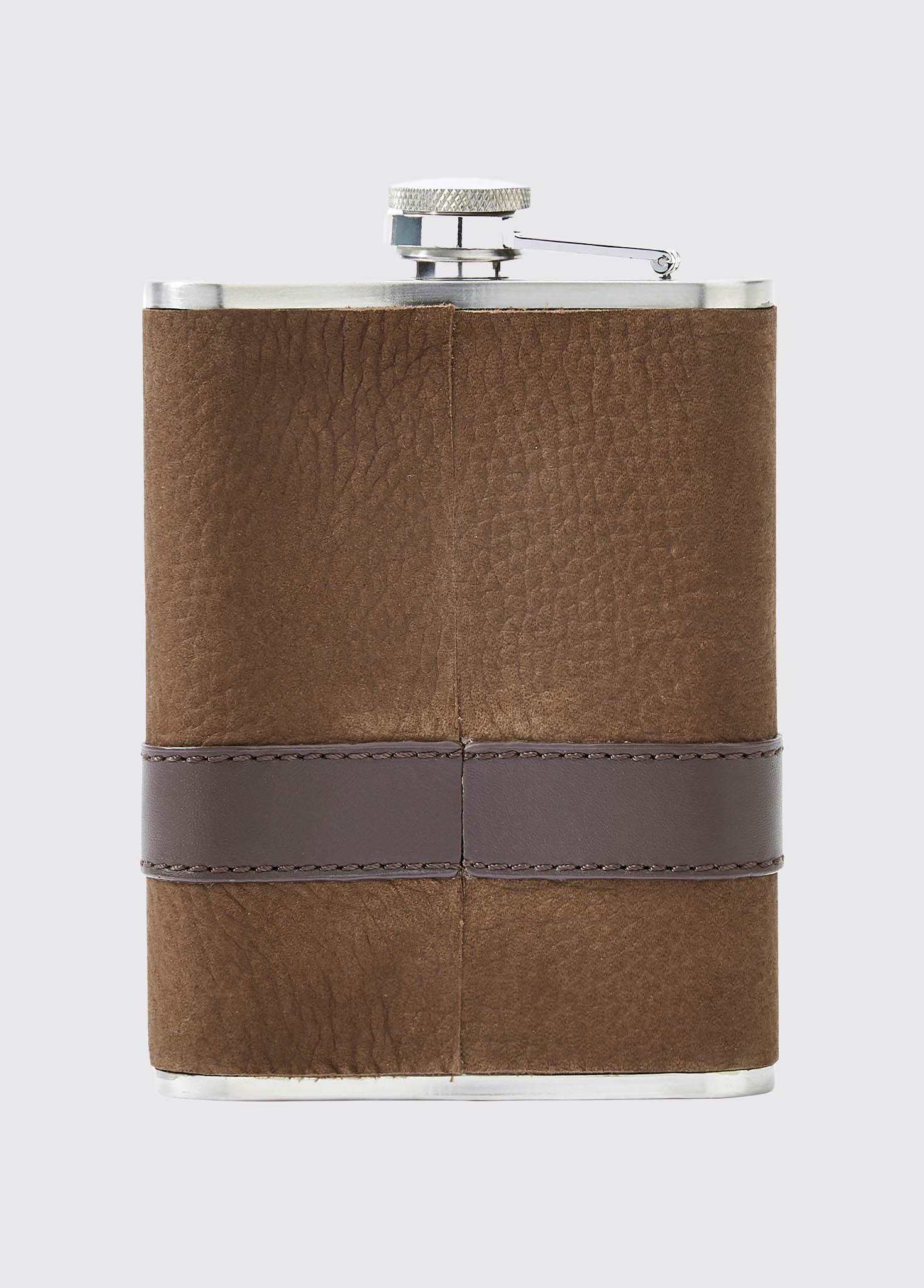 Rugby Mens Hipflask - Walnut - Image 2