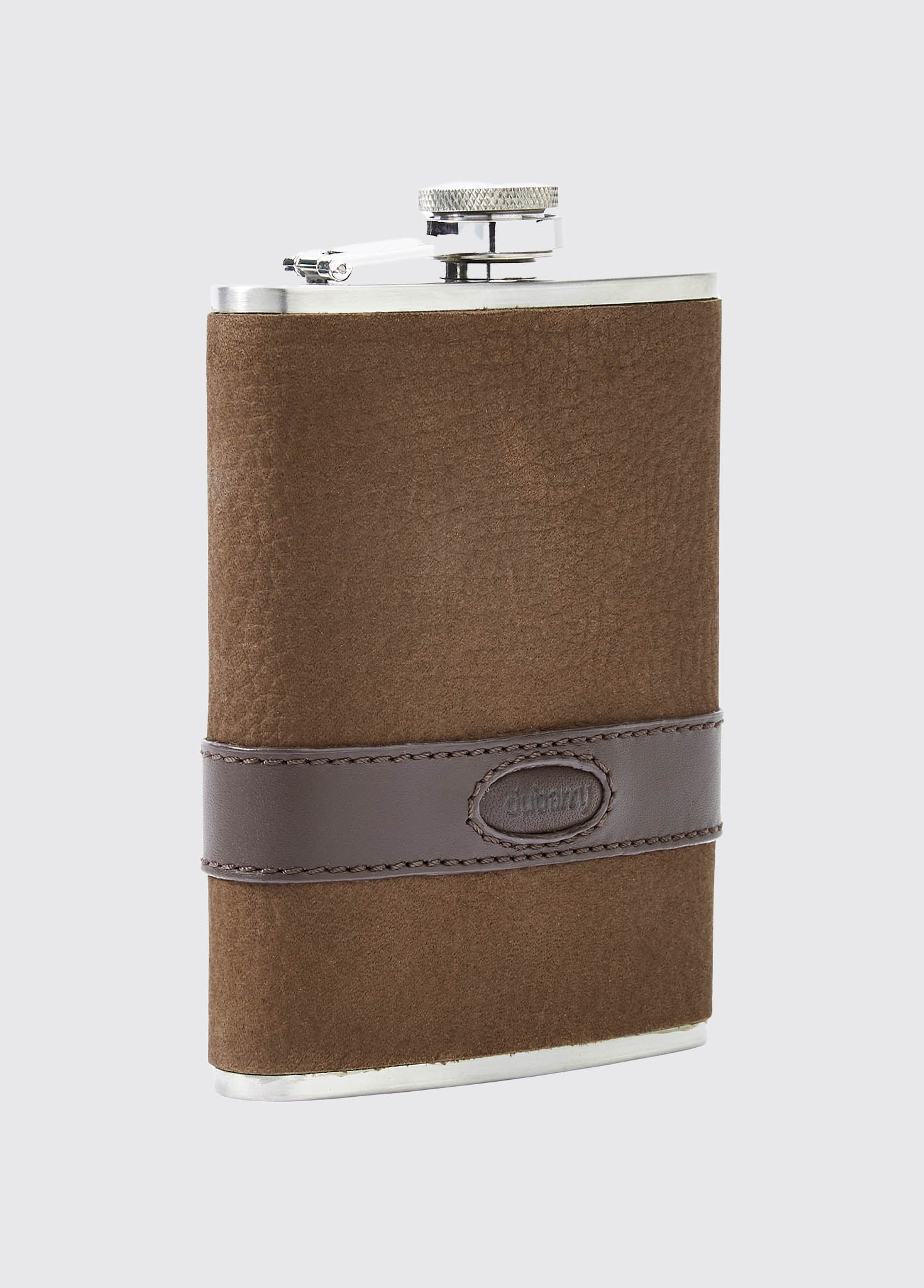Rugby Mens Hipflask - Walnut - Image 4