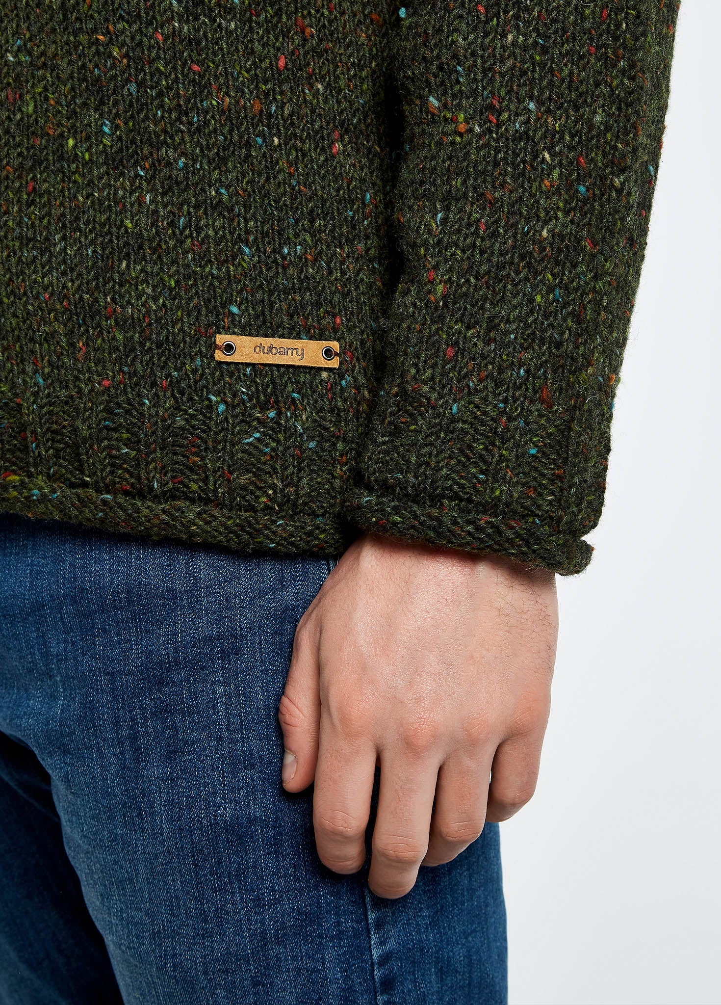 Taylor Irish Sweater - Olive - Image 6