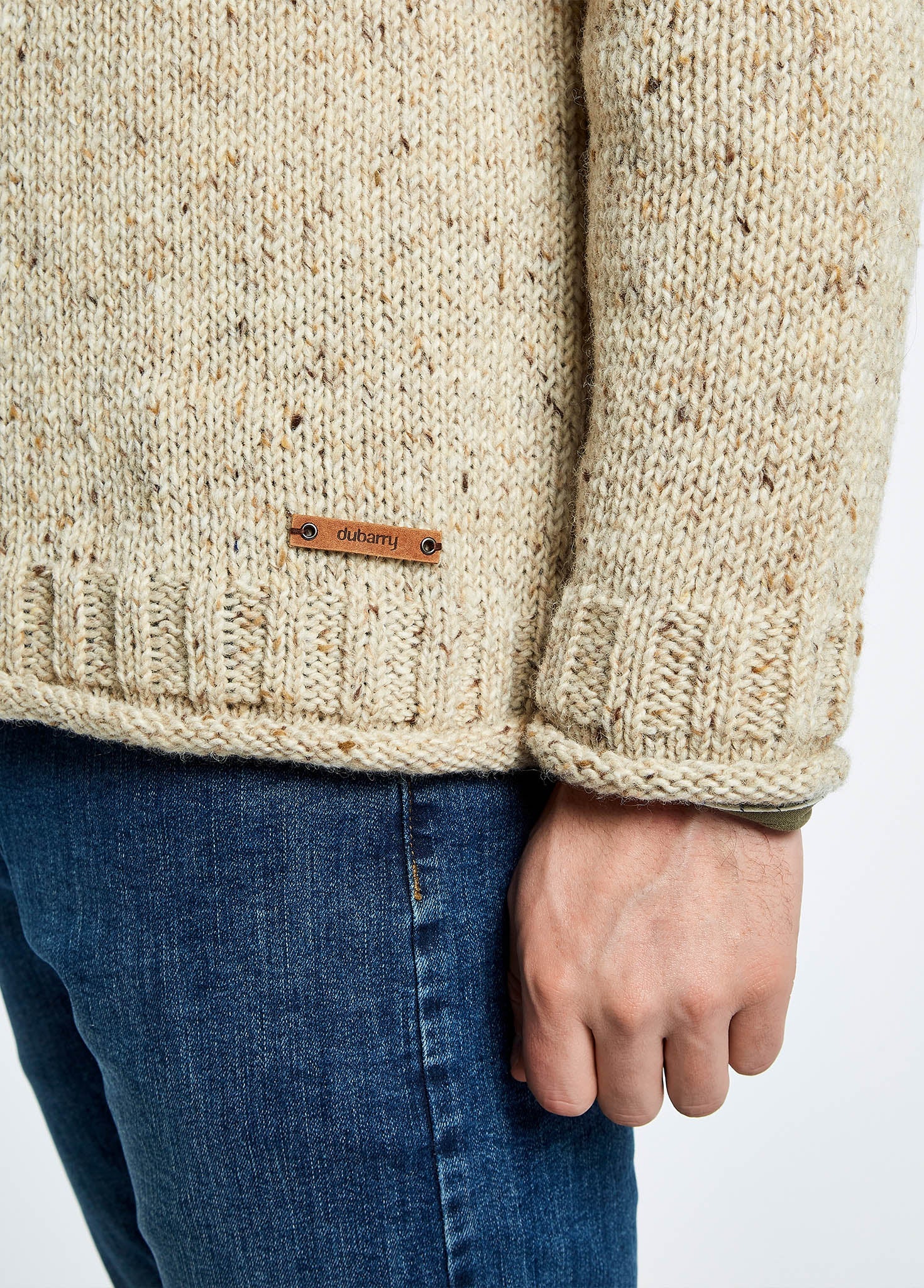 Taylor Irish Sweater - Stone - Image 6