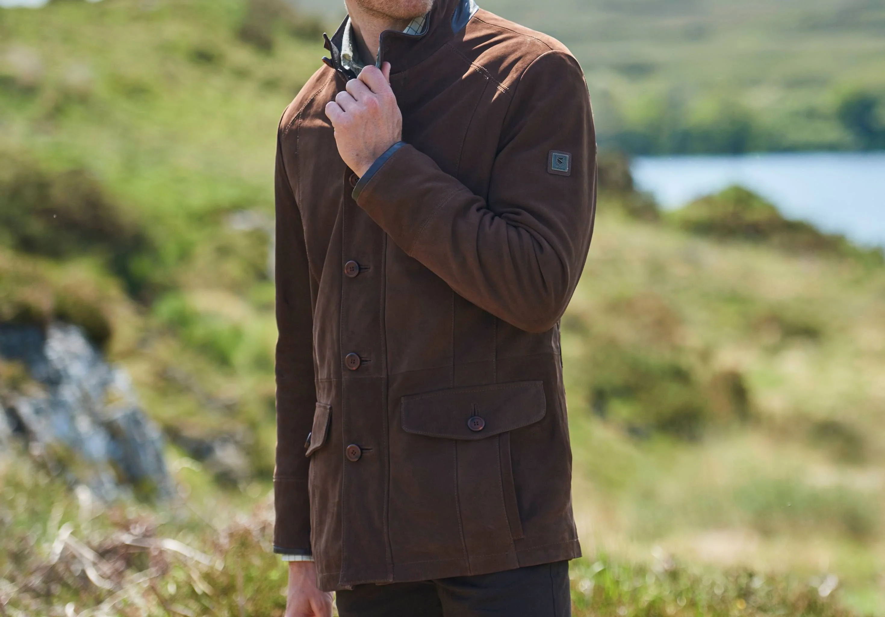 Moore Leather Jacket - Walnut - Image 2