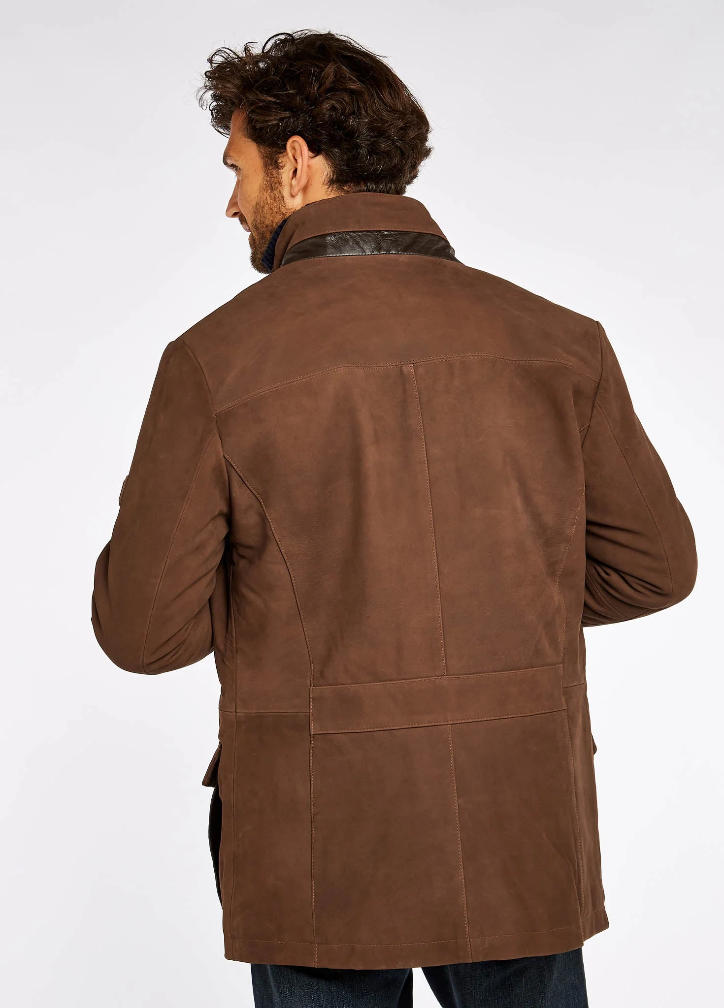 Moore Leather Jacket - Walnut - Image 5