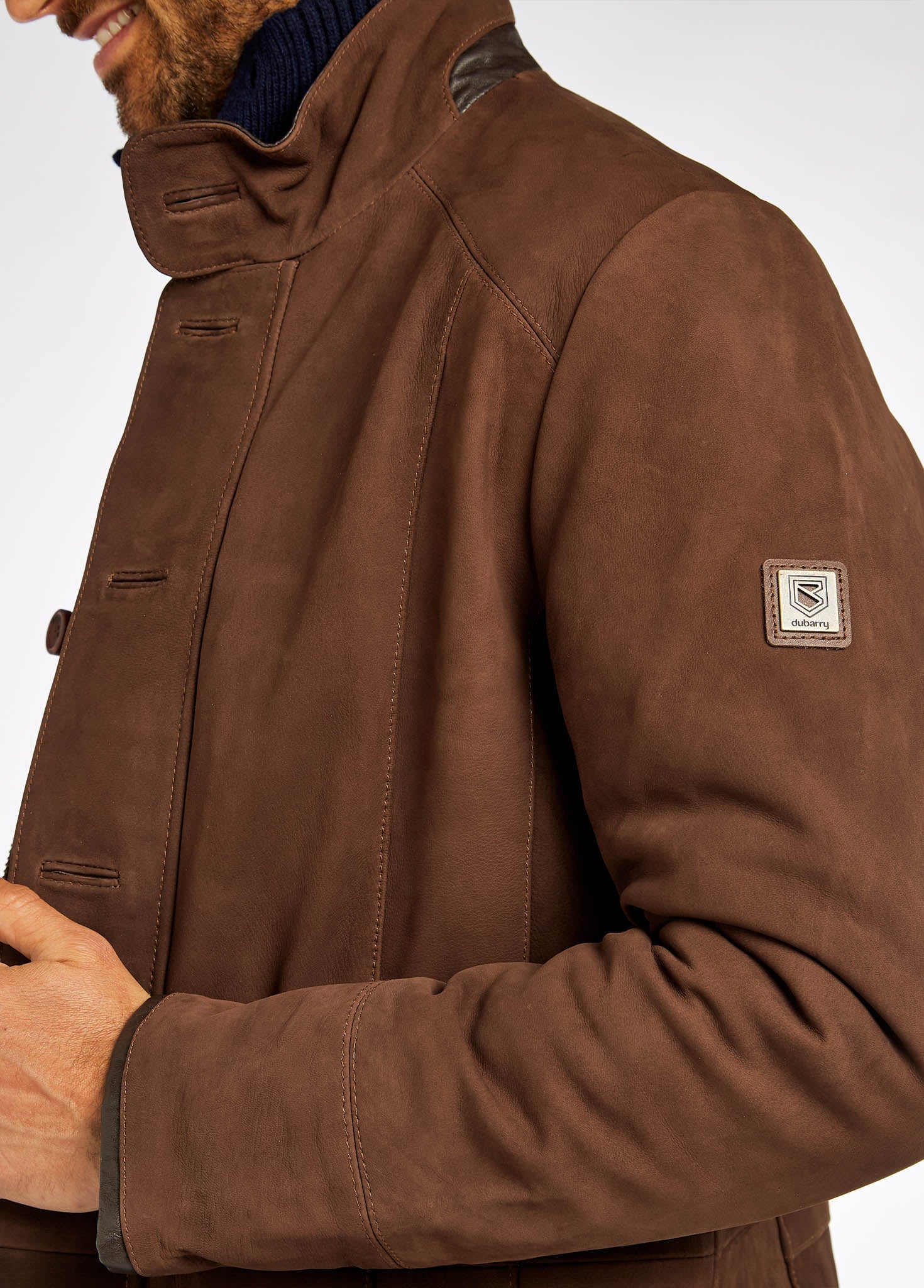 Moore Leather Jacket - Walnut - Image 7